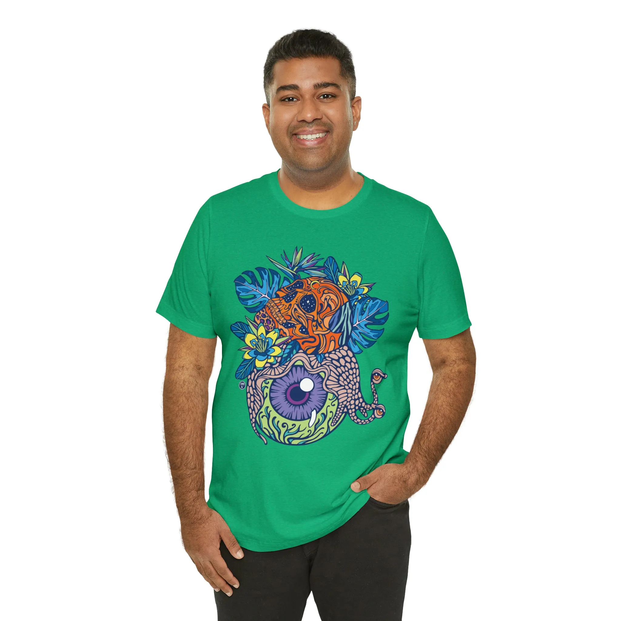 Snail Eyeland (ORNG) by Chaya Av Unisex Short Sleeve T-Shirt DTG (16 Colors Available)