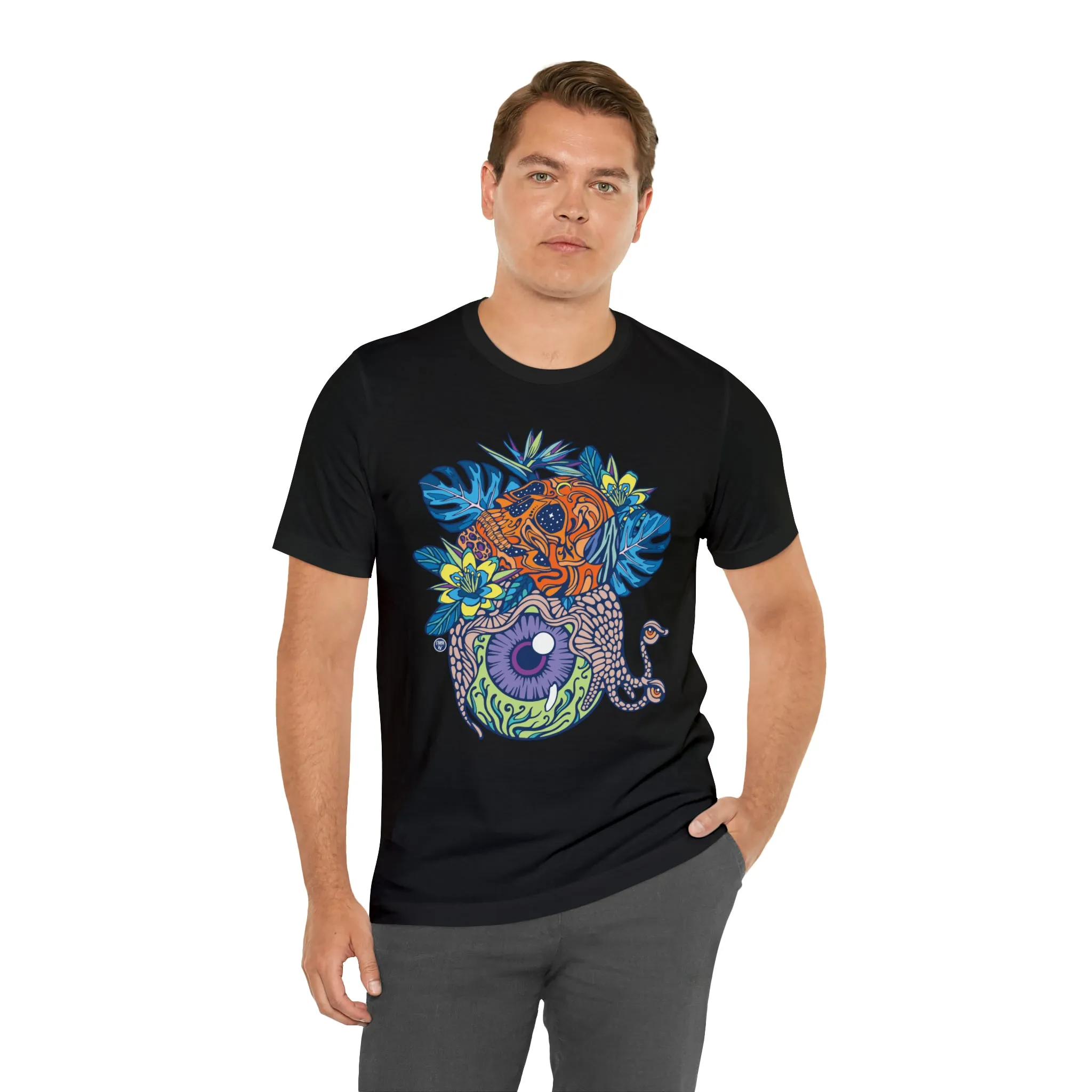 Snail Eyeland (ORNG) by Chaya Av Unisex Short Sleeve T-Shirt DTG (16 Colors Available)