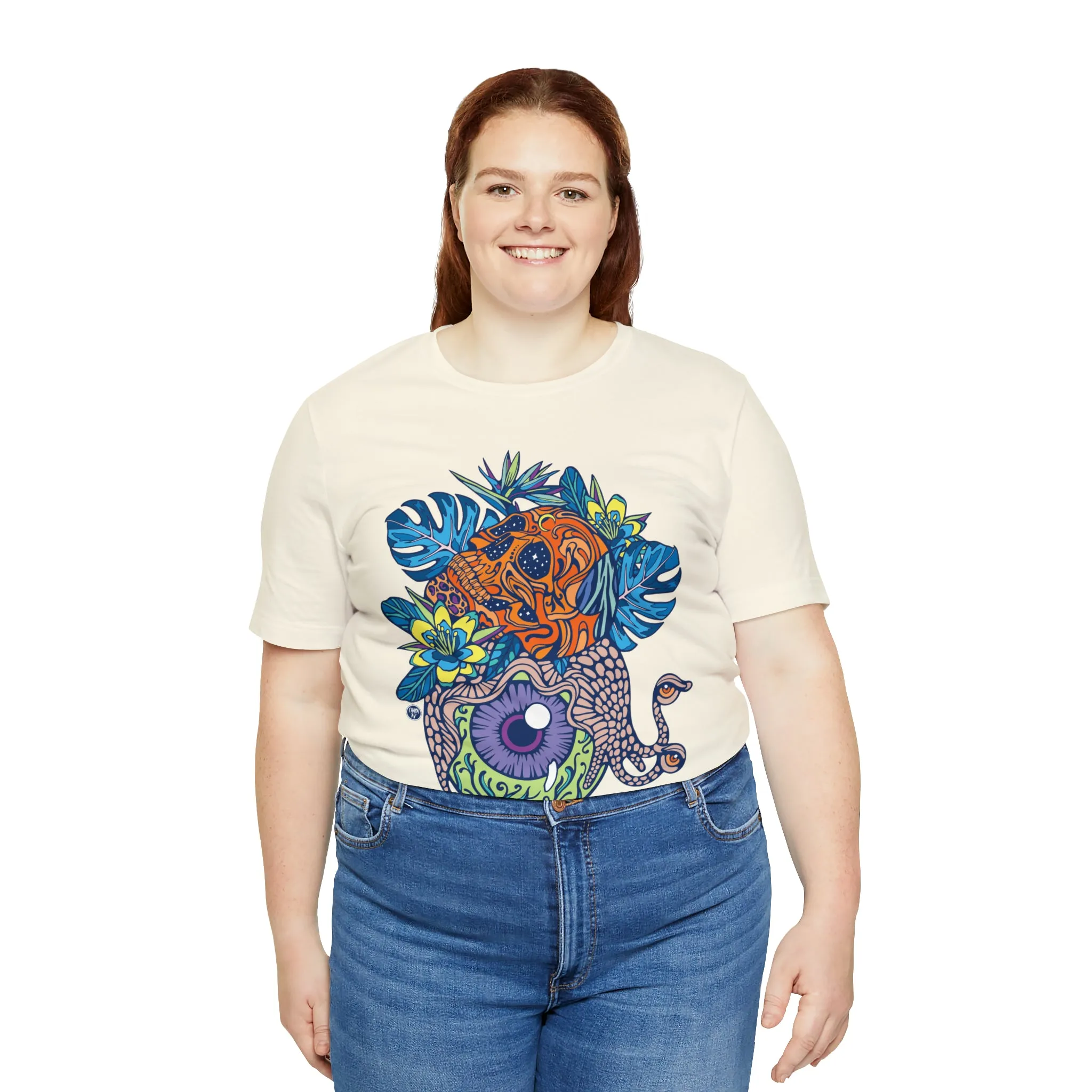 Snail Eyeland (ORNG) by Chaya Av Unisex Short Sleeve T-Shirt DTG (16 Colors Available)