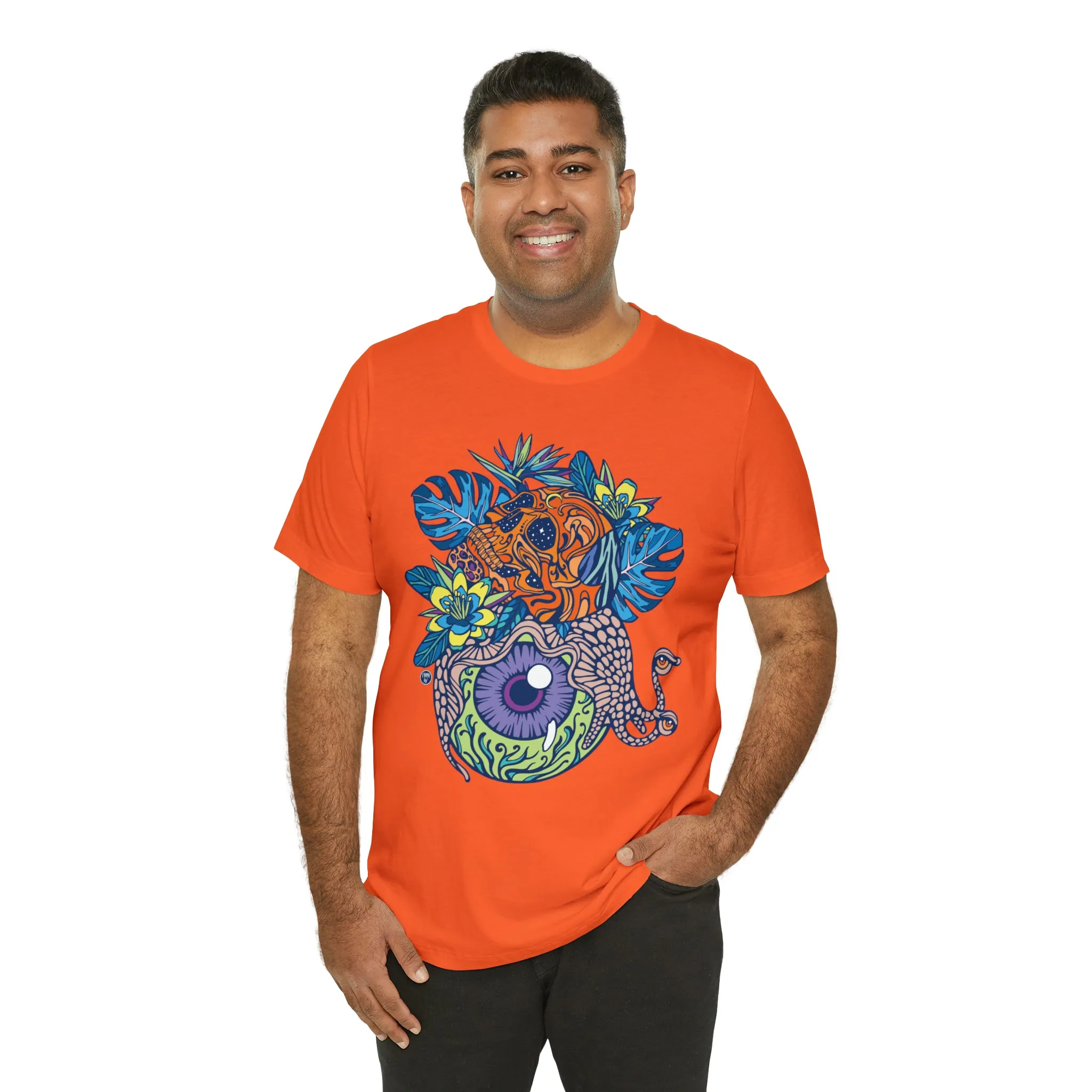 Snail Eyeland (ORNG) by Chaya Av Unisex Short Sleeve T-Shirt DTG (16 Colors Available)