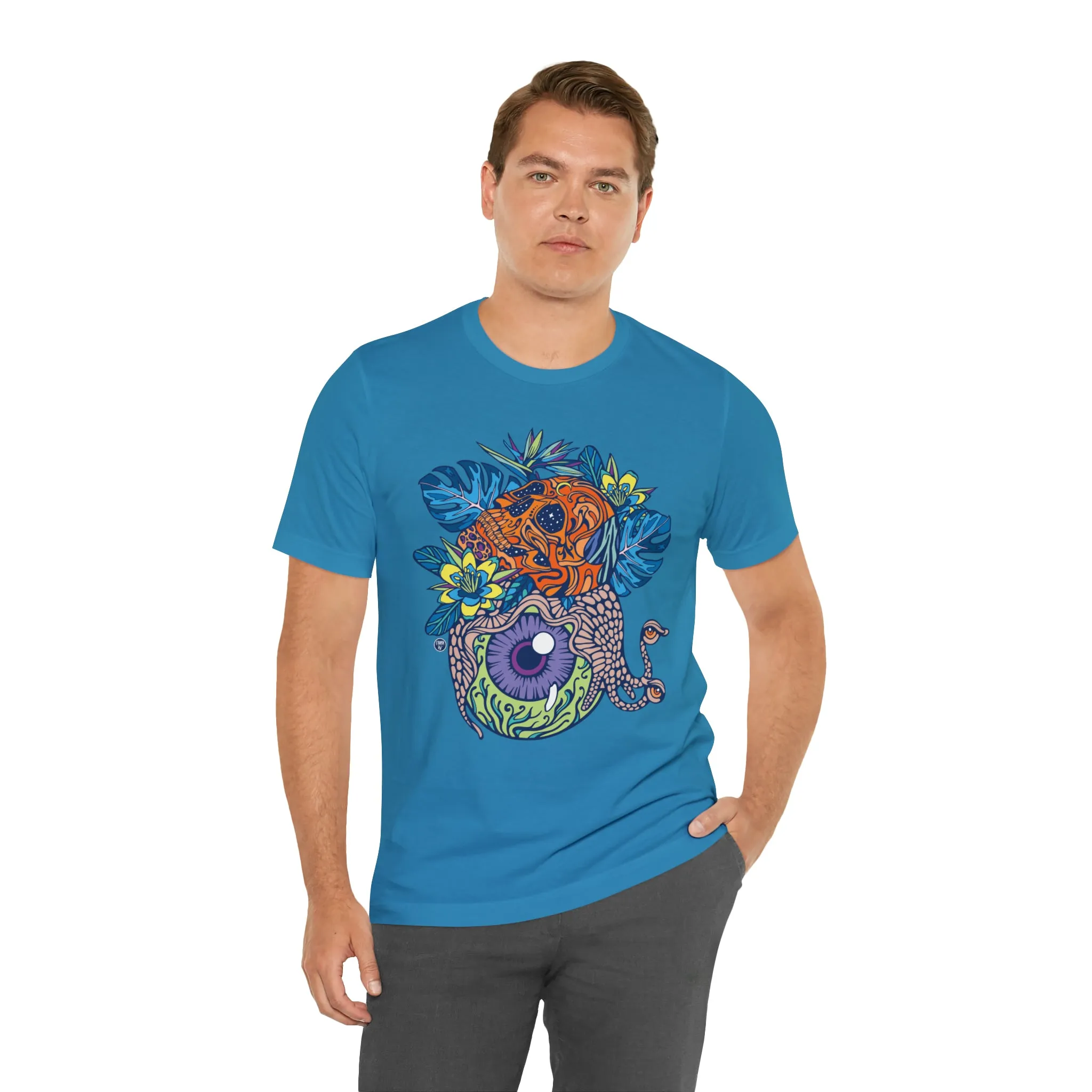 Snail Eyeland (ORNG) by Chaya Av Unisex Short Sleeve T-Shirt DTG (16 Colors Available)