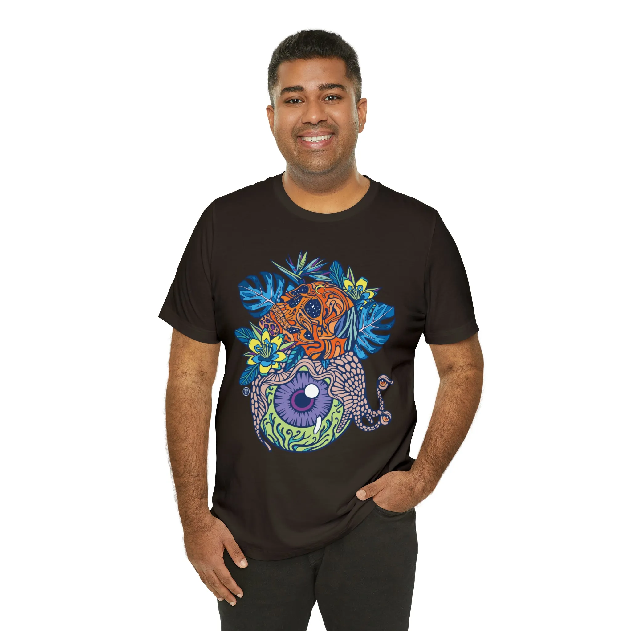 Snail Eyeland (ORNG) by Chaya Av Unisex Short Sleeve T-Shirt DTG (16 Colors Available)