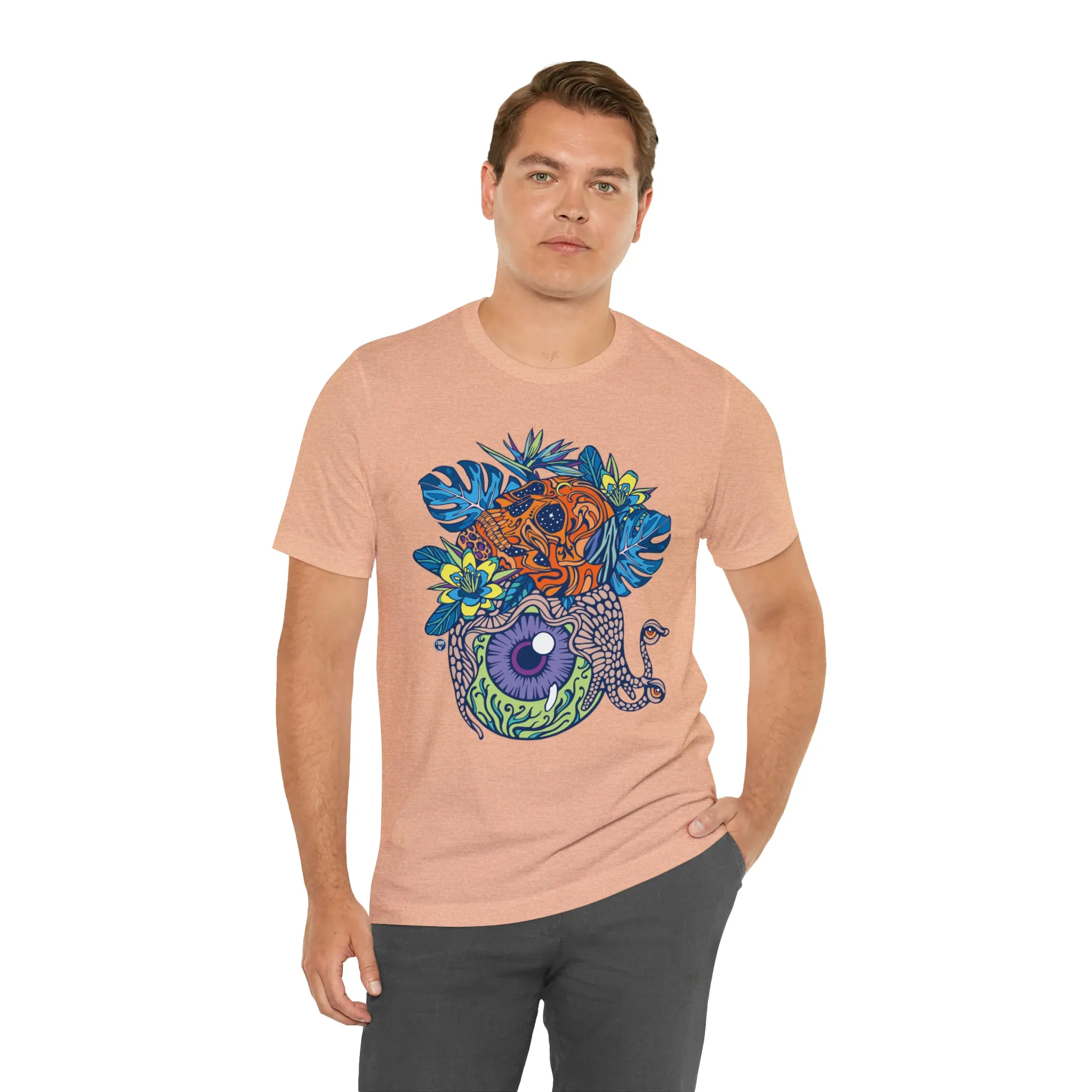 Snail Eyeland (ORNG) by Chaya Av Unisex Short Sleeve T-Shirt DTG (16 Colors Available)