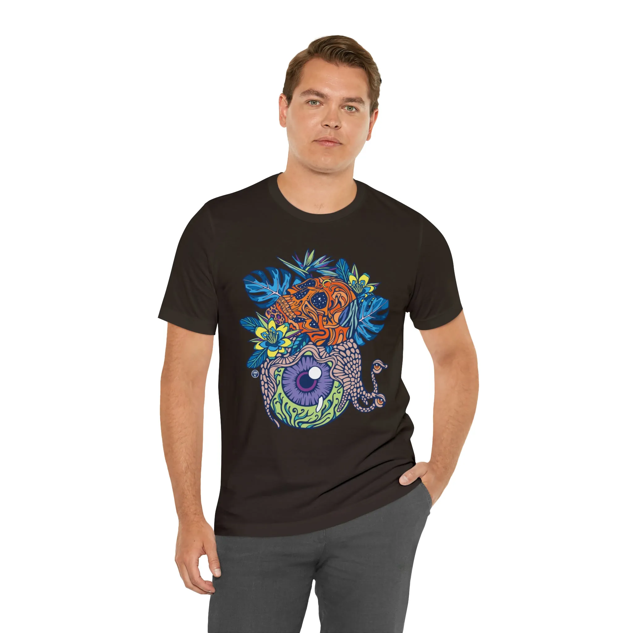 Snail Eyeland (ORNG) by Chaya Av Unisex Short Sleeve T-Shirt DTG (16 Colors Available)