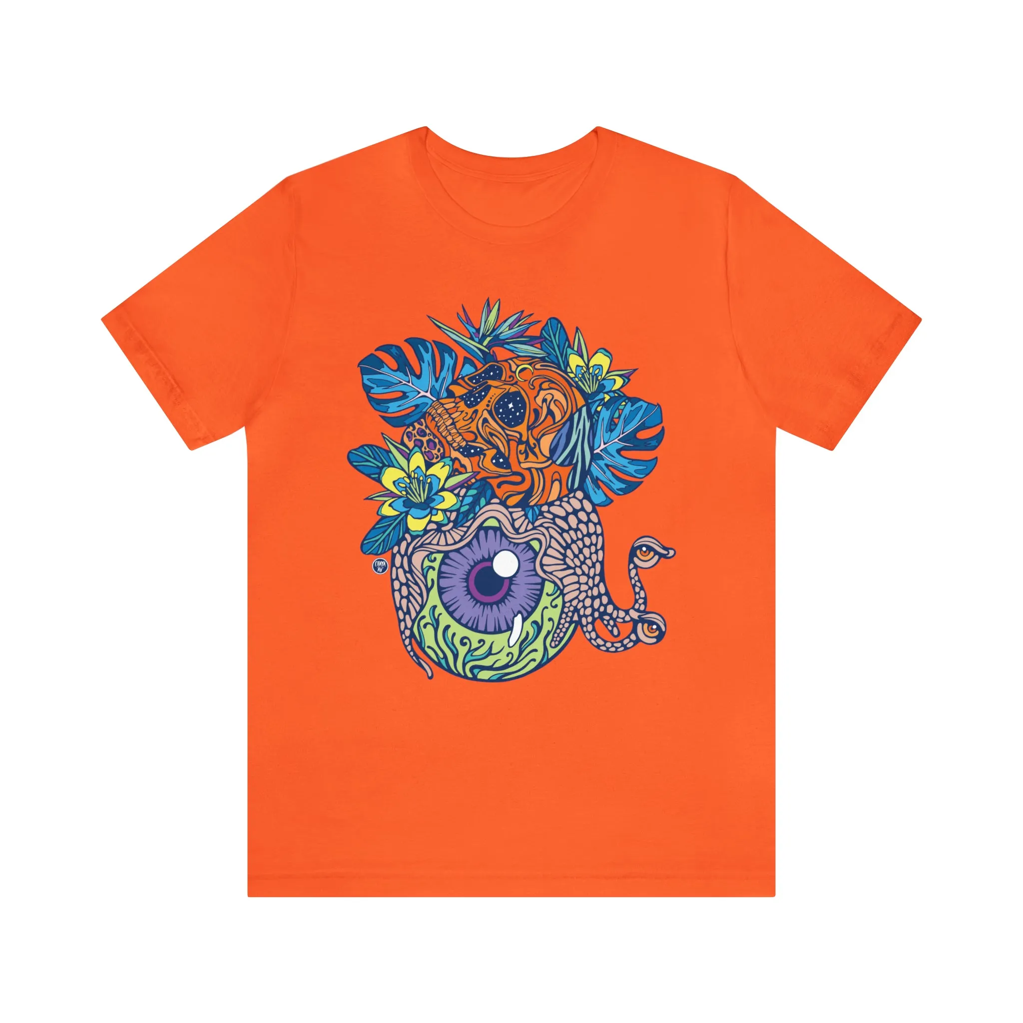 Snail Eyeland (ORNG) by Chaya Av Unisex Short Sleeve T-Shirt DTG (16 Colors Available)