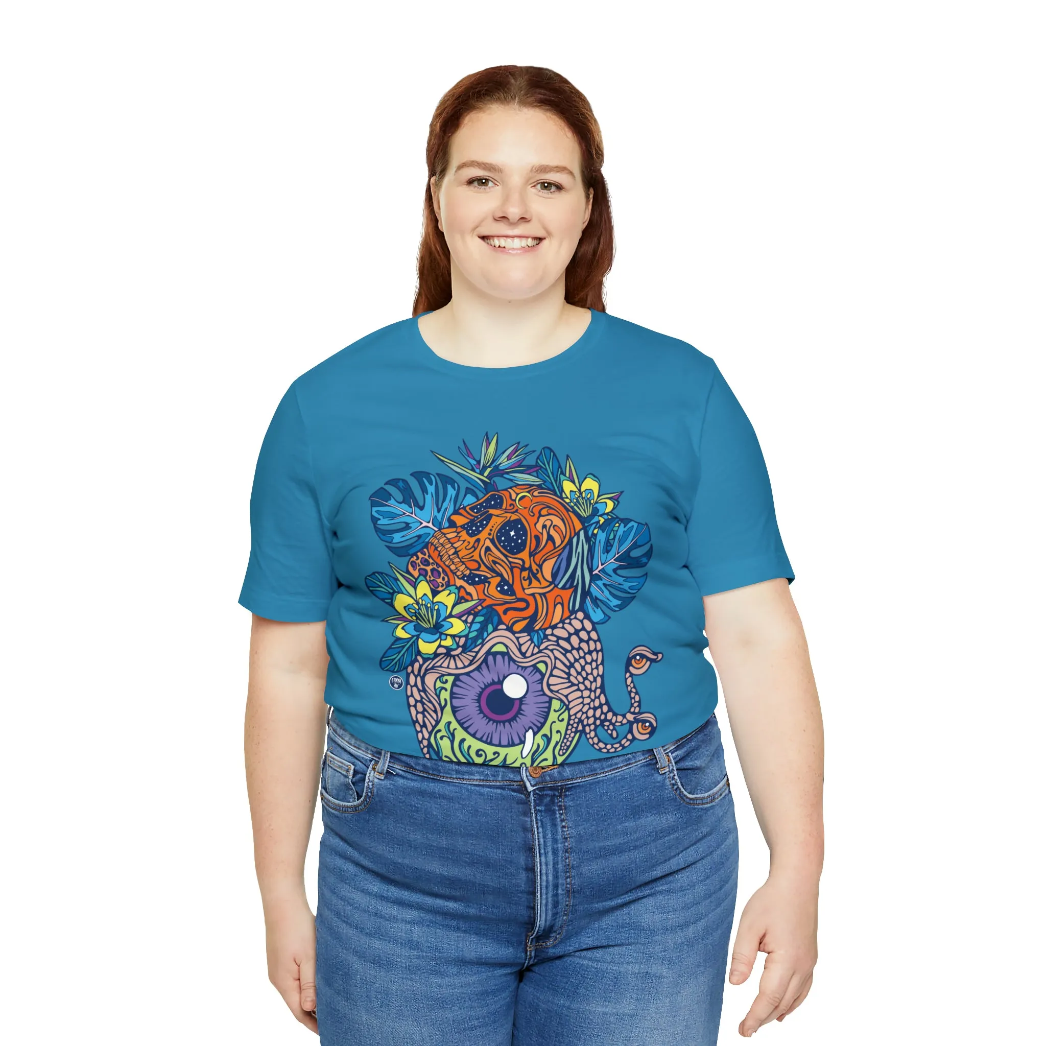 Snail Eyeland (ORNG) by Chaya Av Unisex Short Sleeve T-Shirt DTG (16 Colors Available)