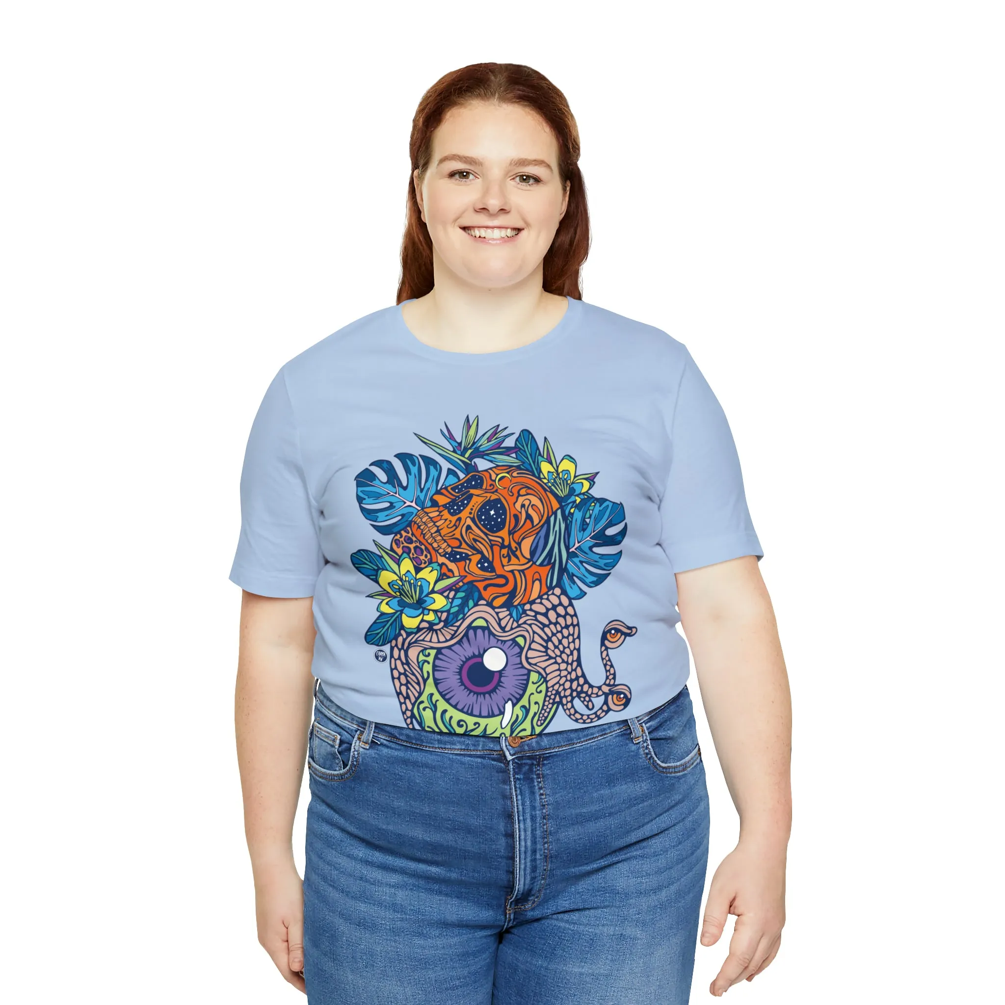 Snail Eyeland (ORNG) by Chaya Av Unisex Short Sleeve T-Shirt DTG (16 Colors Available)