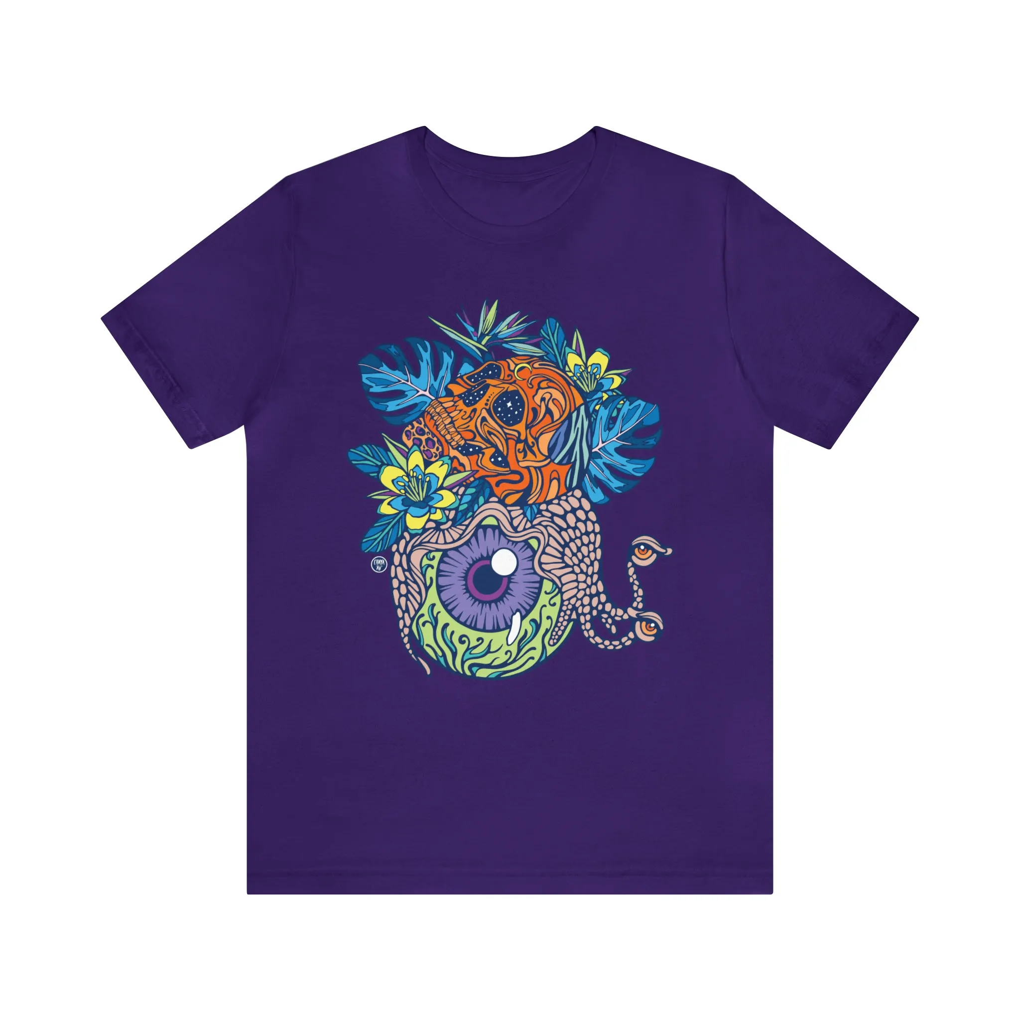Snail Eyeland (ORNG) by Chaya Av Unisex Short Sleeve T-Shirt DTG (16 Colors Available)