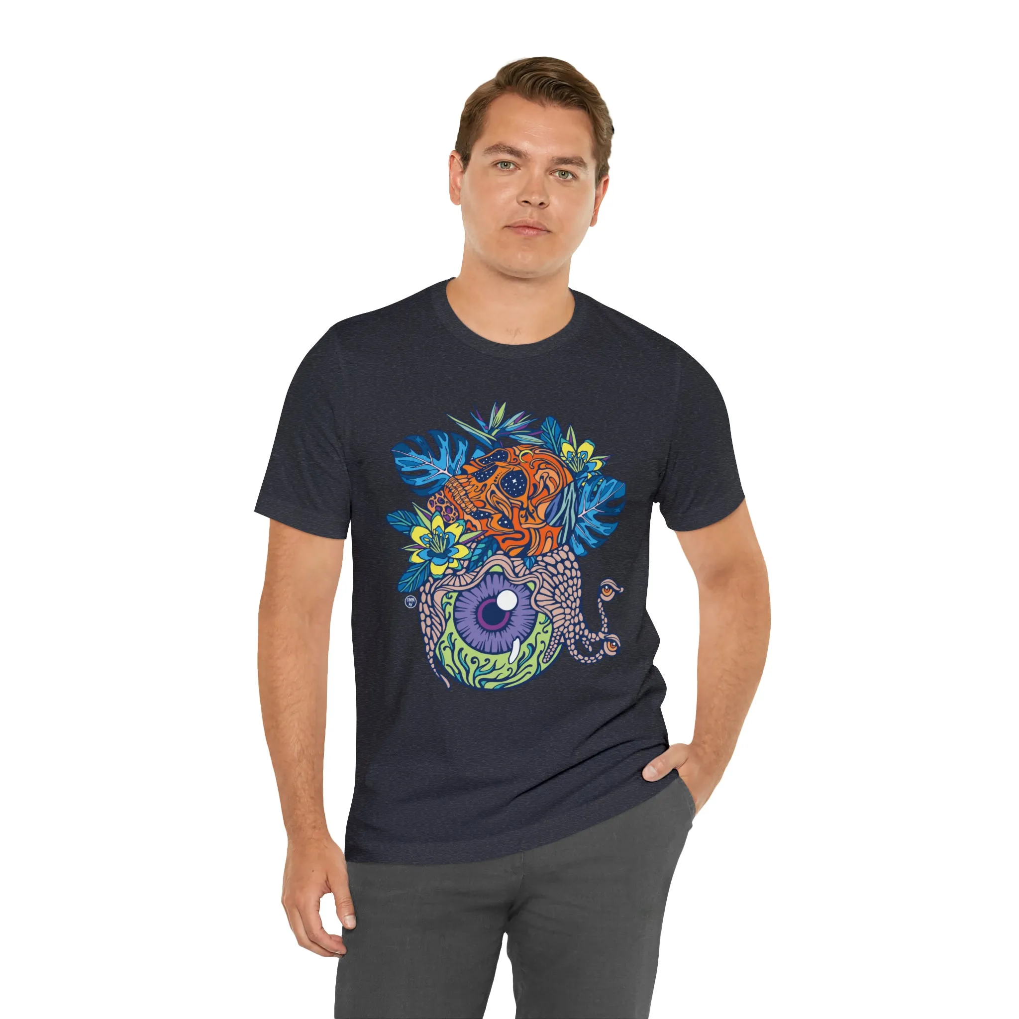 Snail Eyeland (ORNG) by Chaya Av Unisex Short Sleeve T-Shirt DTG (16 Colors Available)