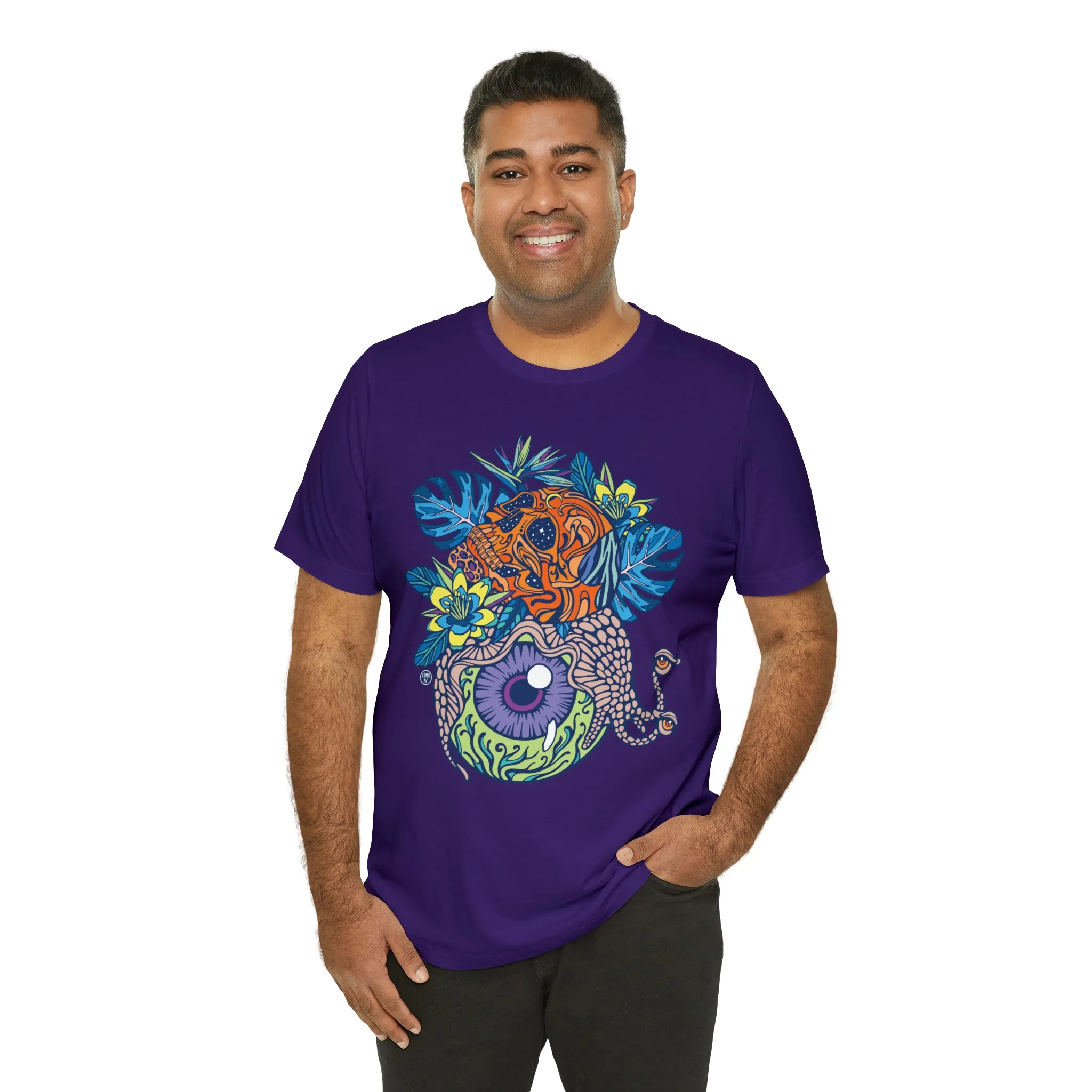 Snail Eyeland (ORNG) by Chaya Av Unisex Short Sleeve T-Shirt DTG (16 Colors Available)