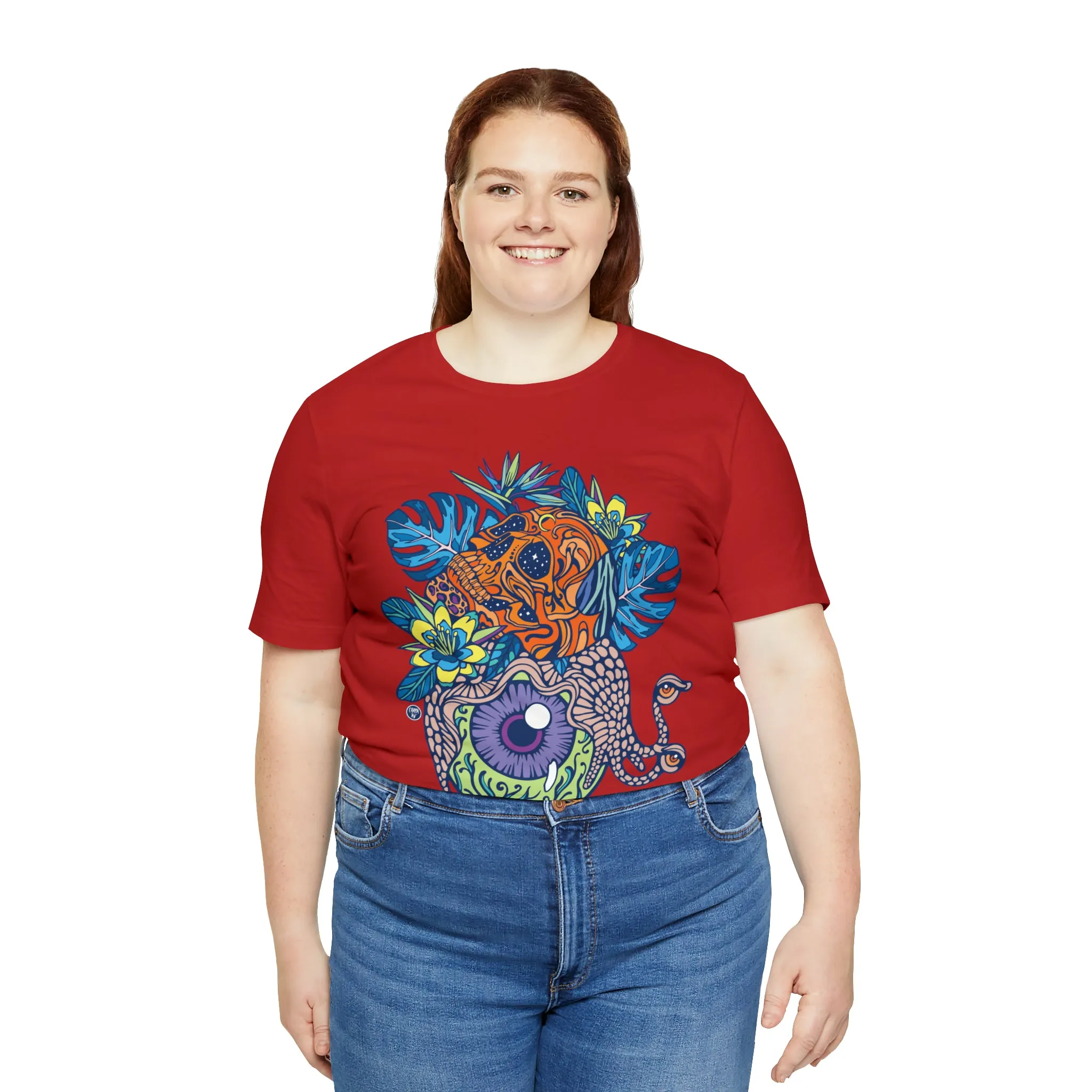 Snail Eyeland (ORNG) by Chaya Av Unisex Short Sleeve T-Shirt DTG (16 Colors Available)