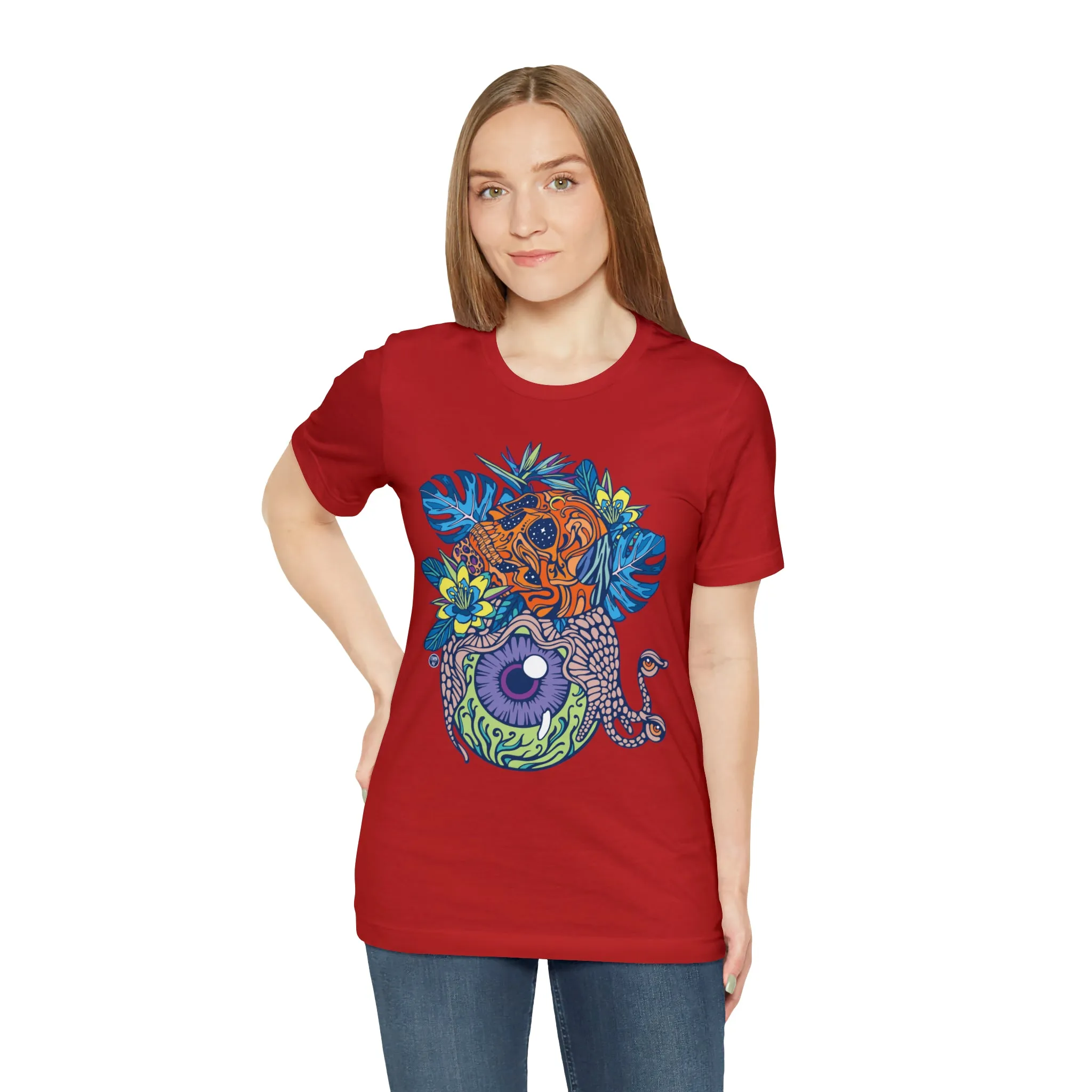 Snail Eyeland (ORNG) by Chaya Av Unisex Short Sleeve T-Shirt DTG (16 Colors Available)