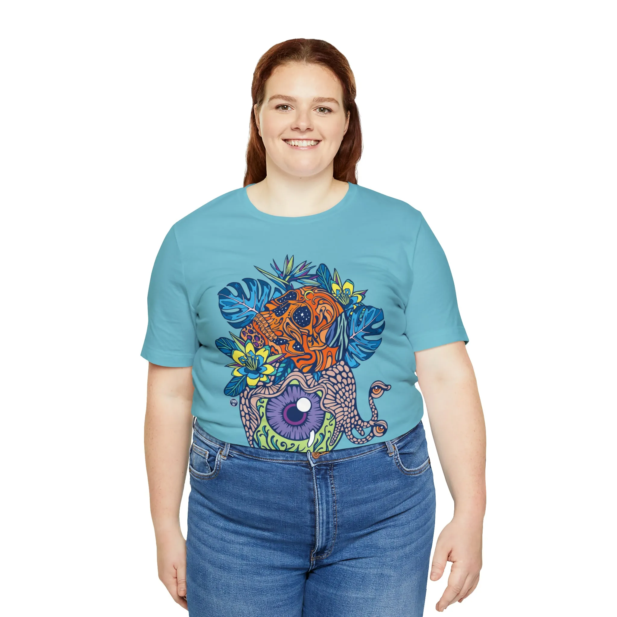 Snail Eyeland (ORNG) by Chaya Av Unisex Short Sleeve T-Shirt DTG (16 Colors Available)