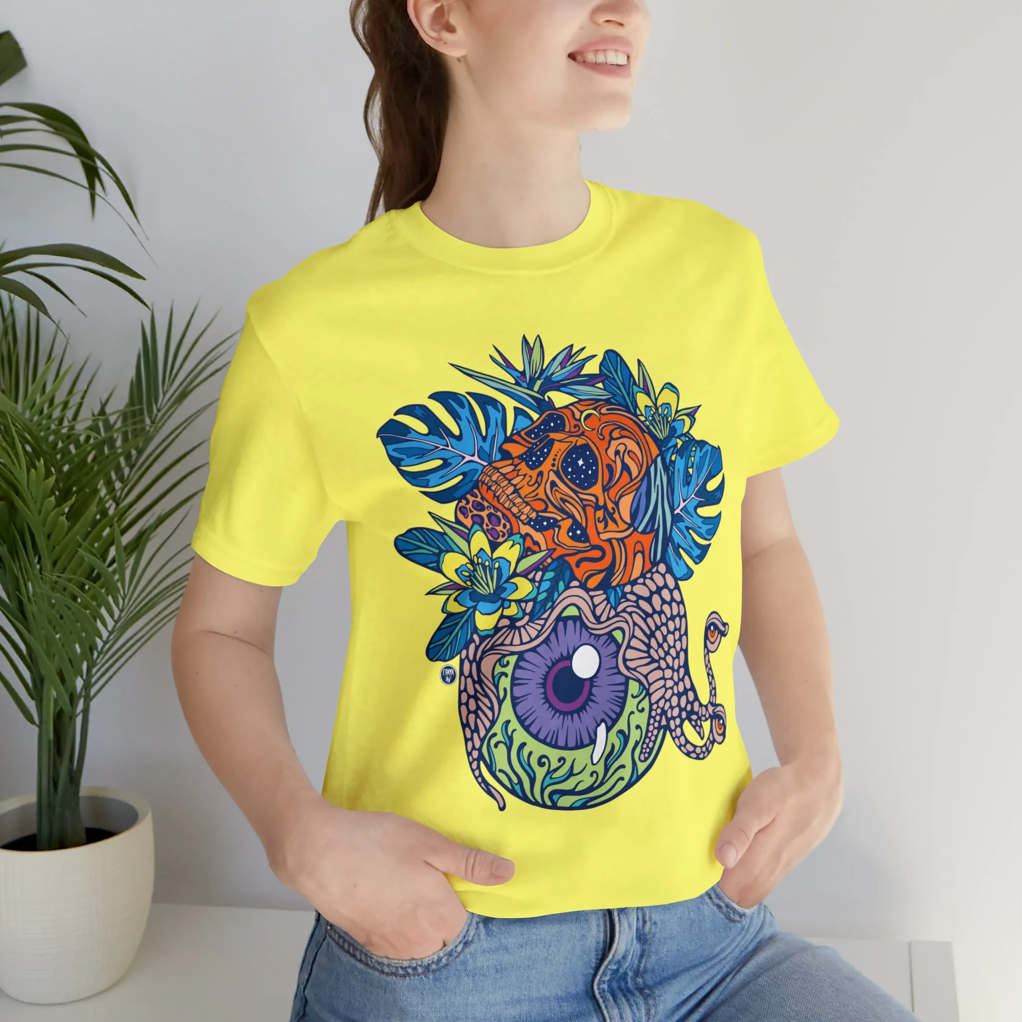 Snail Eyeland (ORNG) by Chaya Av Unisex Short Sleeve T-Shirt DTG (16 Colors Available)