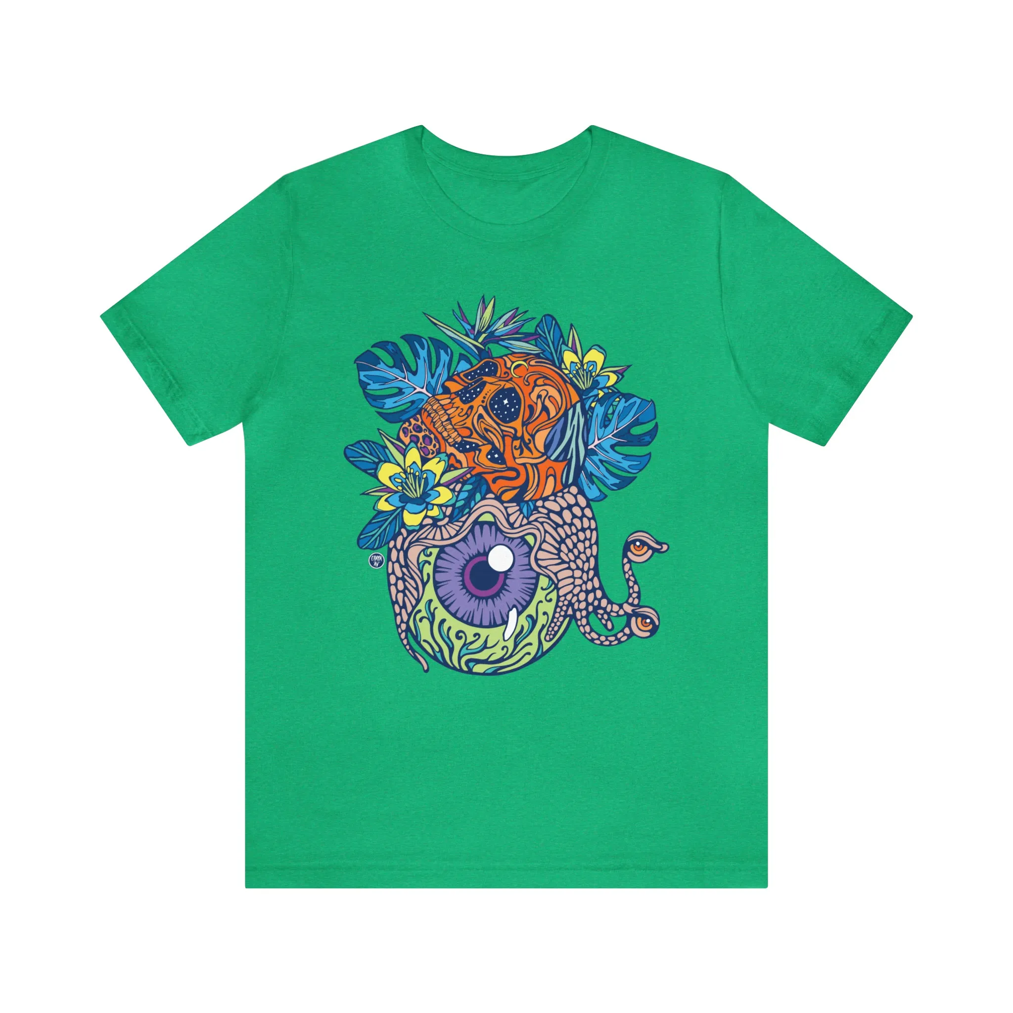 Snail Eyeland (ORNG) by Chaya Av Unisex Short Sleeve T-Shirt DTG (16 Colors Available)