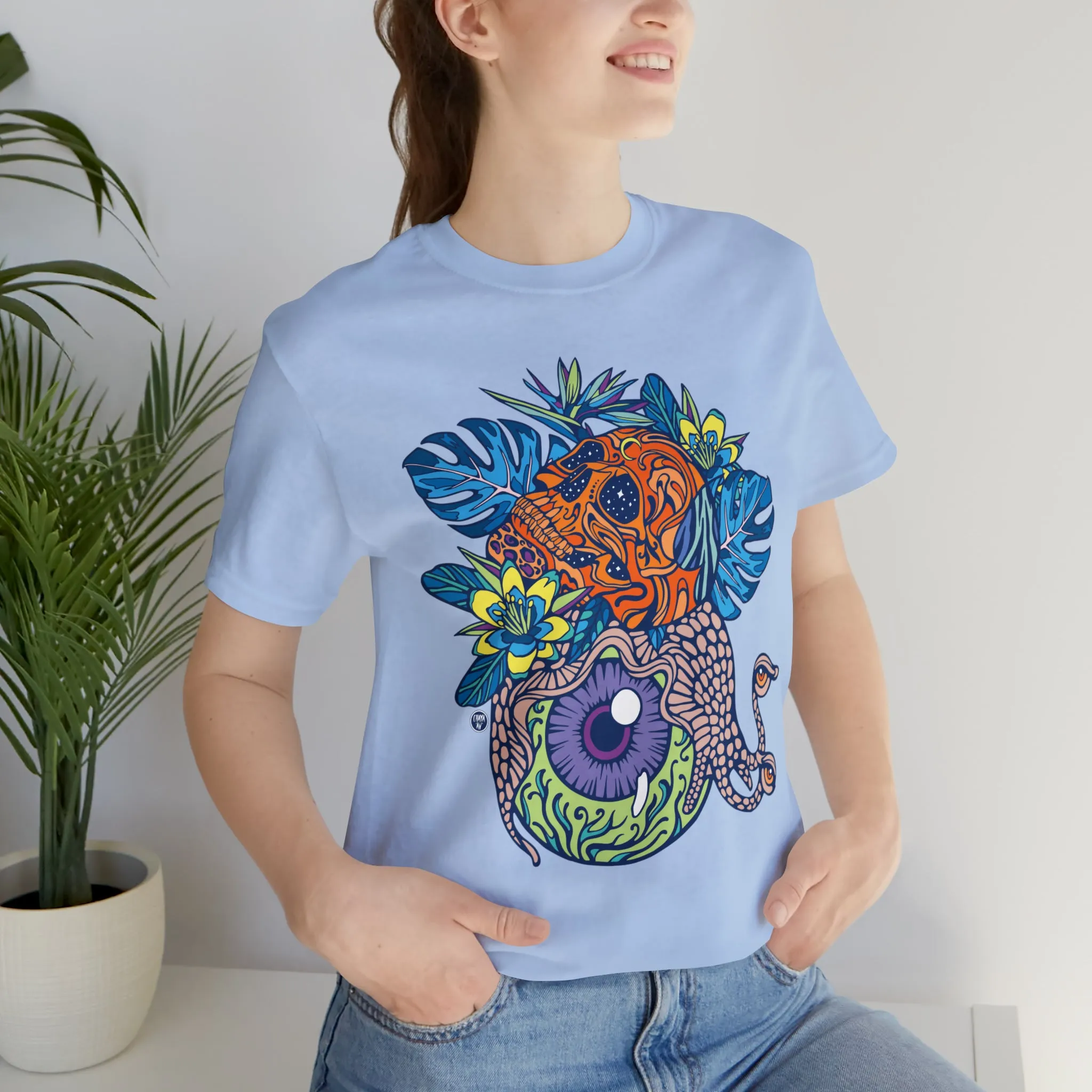 Snail Eyeland (ORNG) by Chaya Av Unisex Short Sleeve T-Shirt DTG (16 Colors Available)