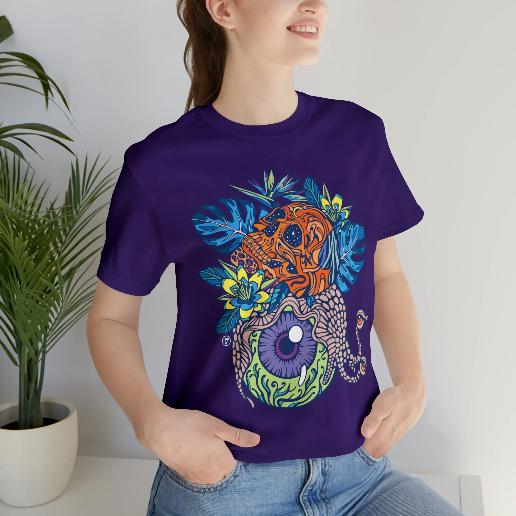 Snail Eyeland (ORNG) by Chaya Av Unisex Short Sleeve T-Shirt DTG (16 Colors Available)