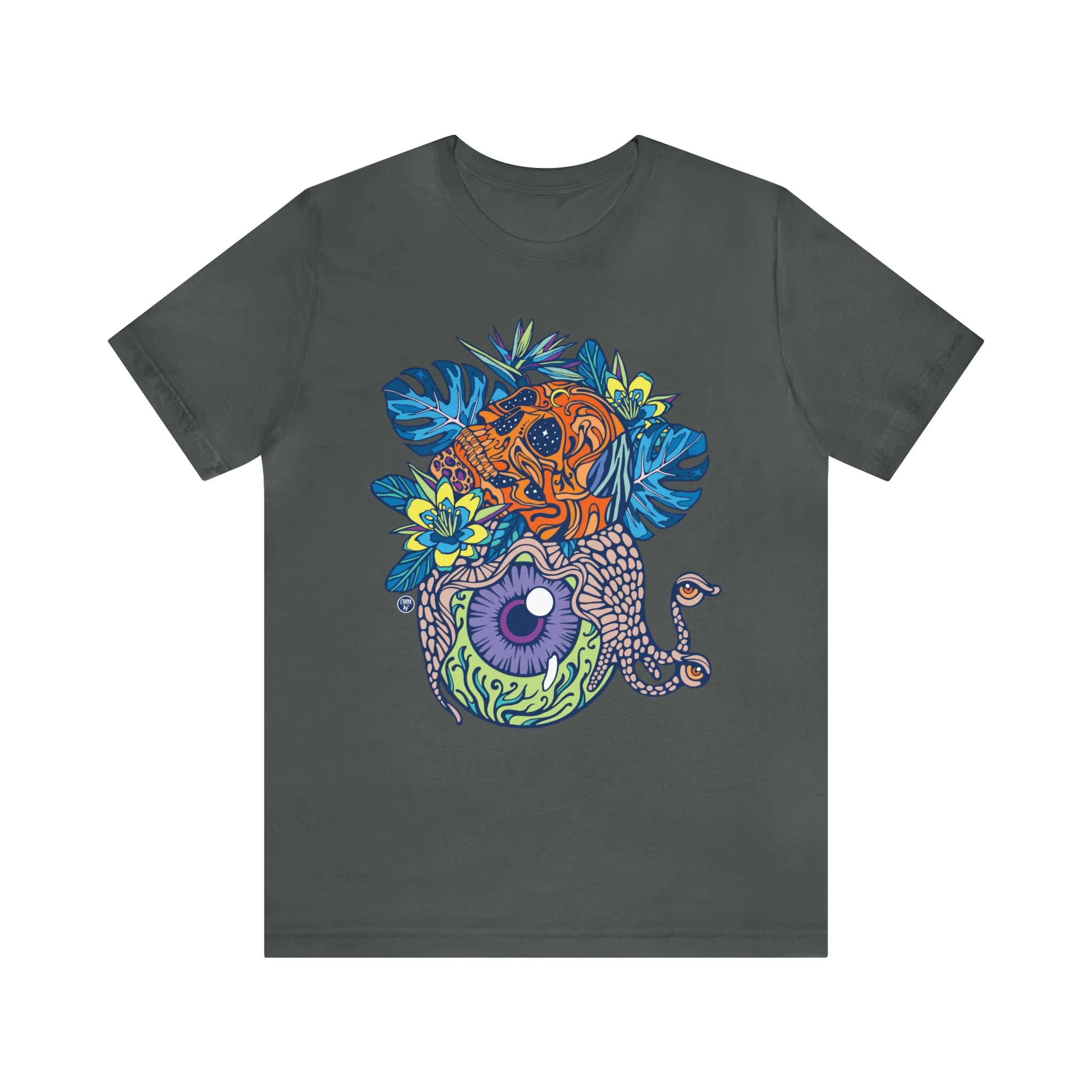 Snail Eyeland (ORNG) by Chaya Av Unisex Short Sleeve T-Shirt DTG (16 Colors Available)
