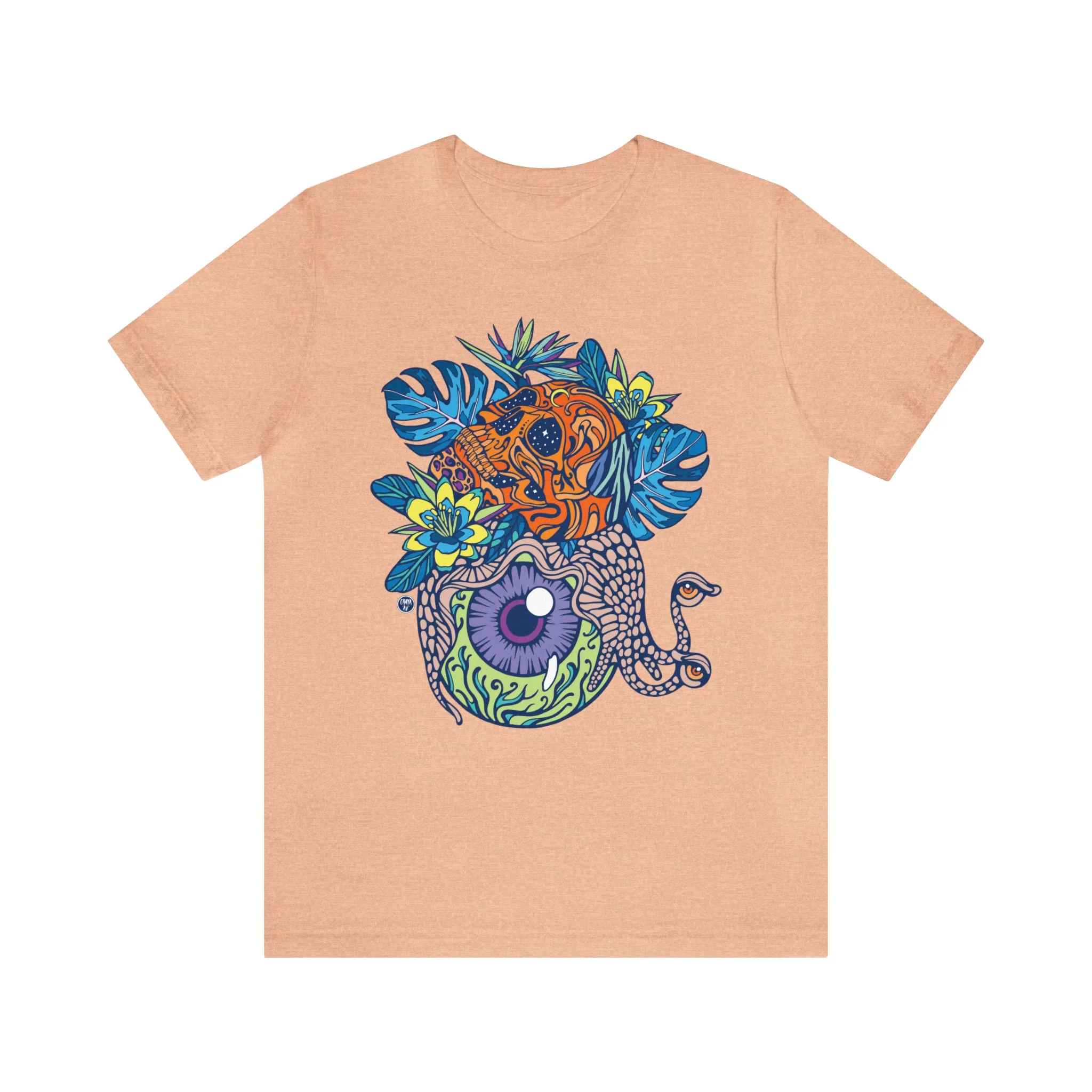 Snail Eyeland (ORNG) by Chaya Av Unisex Short Sleeve T-Shirt DTG (16 Colors Available)