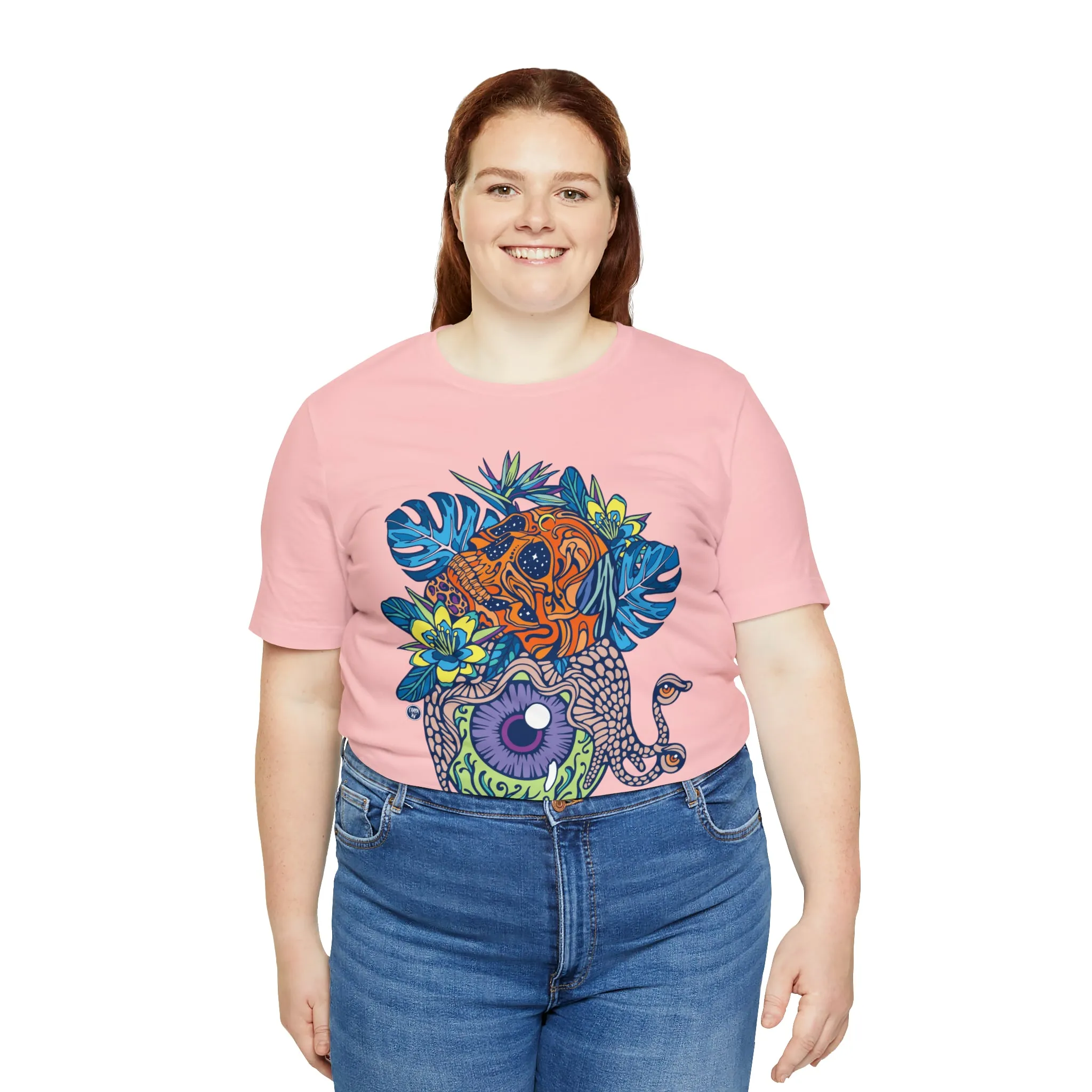 Snail Eyeland (ORNG) by Chaya Av Unisex Short Sleeve T-Shirt DTG (16 Colors Available)