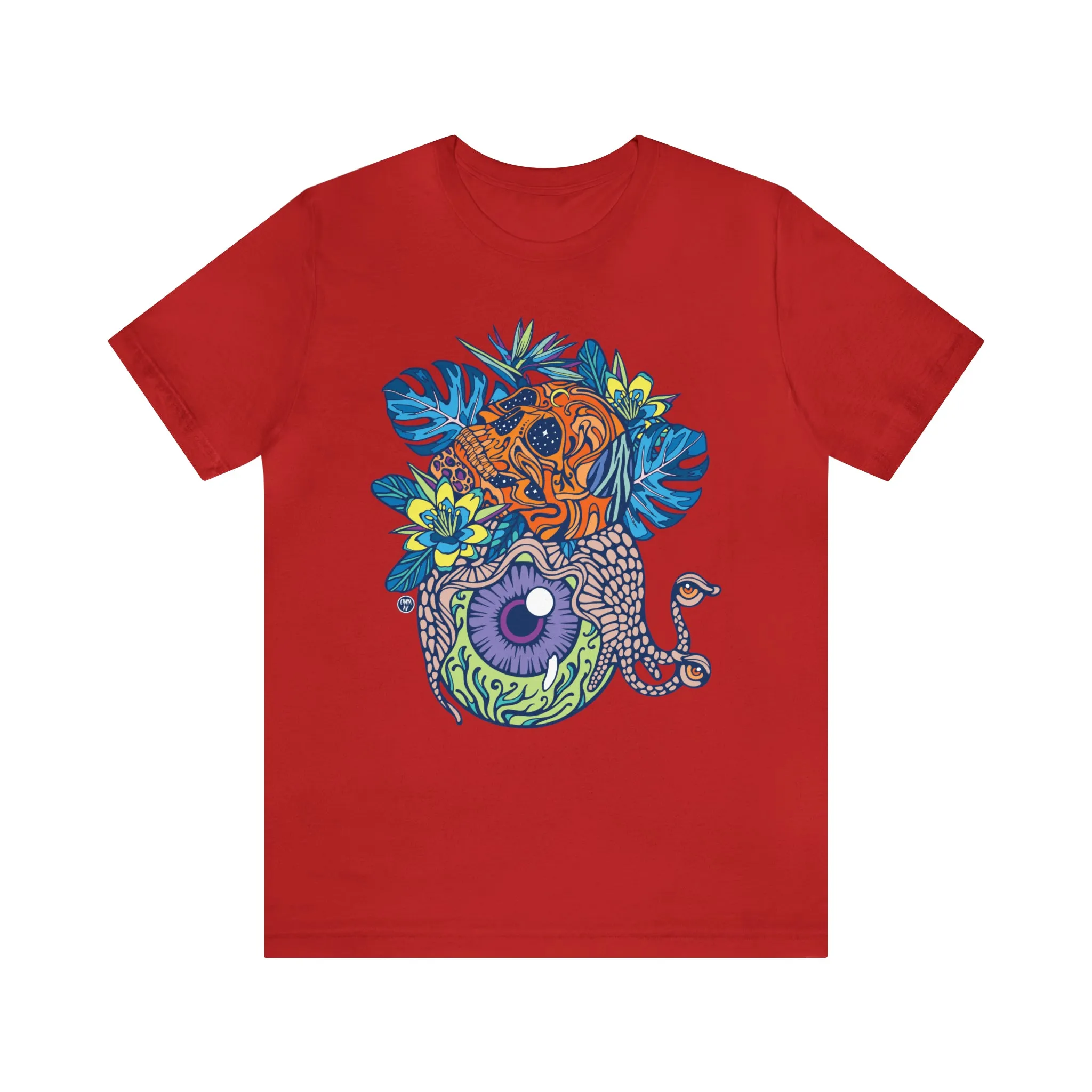 Snail Eyeland (ORNG) by Chaya Av Unisex Short Sleeve T-Shirt DTG (16 Colors Available)