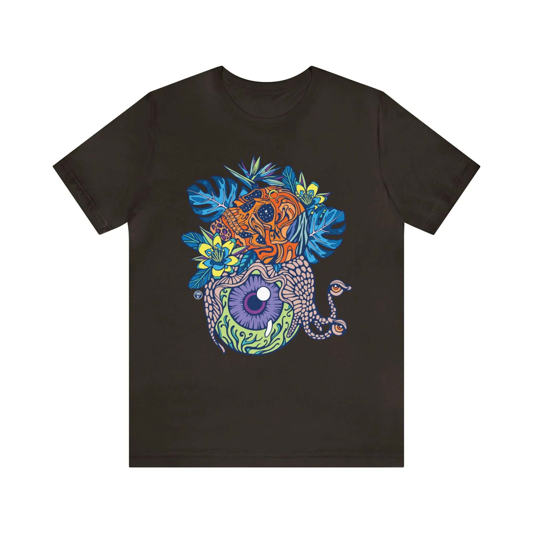 Snail Eyeland (ORNG) by Chaya Av Unisex Short Sleeve T-Shirt DTG (16 Colors Available)