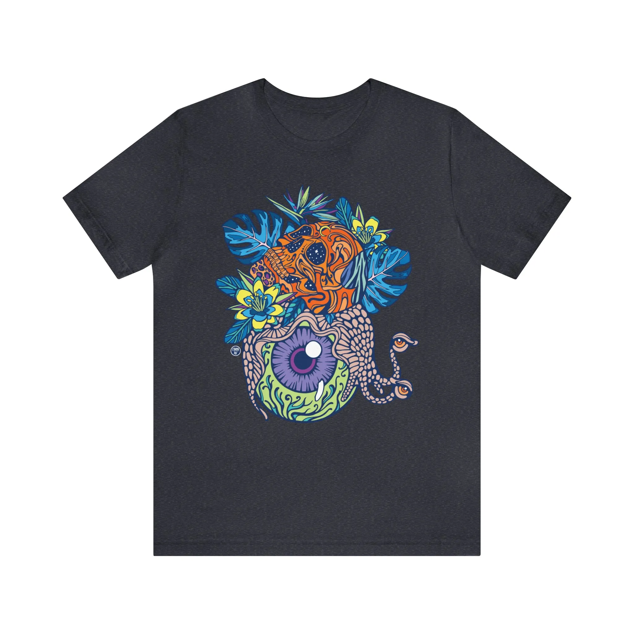 Snail Eyeland (ORNG) by Chaya Av Unisex Short Sleeve T-Shirt DTG (16 Colors Available)