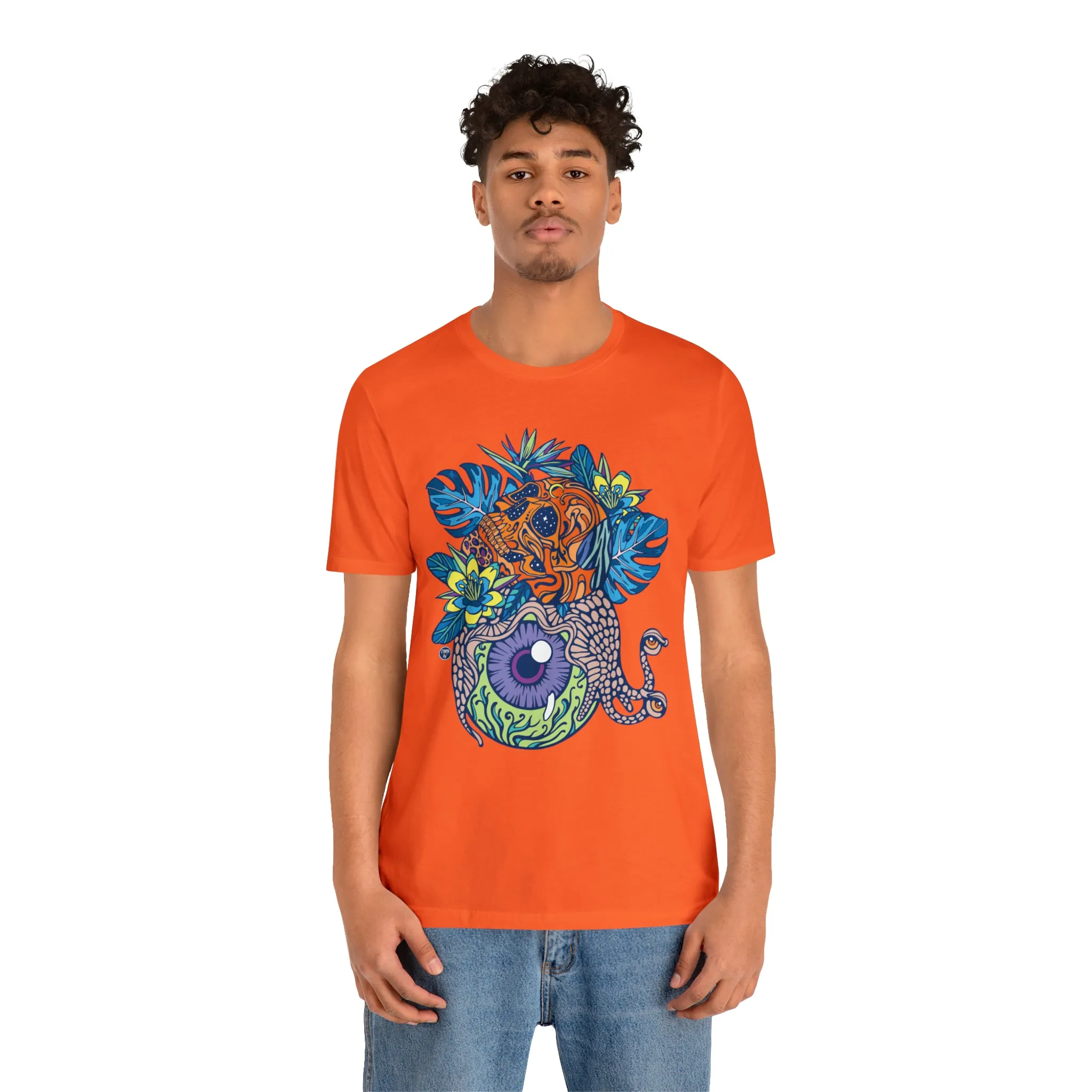 Snail Eyeland (ORNG) by Chaya Av Unisex Short Sleeve T-Shirt DTG (16 Colors Available)