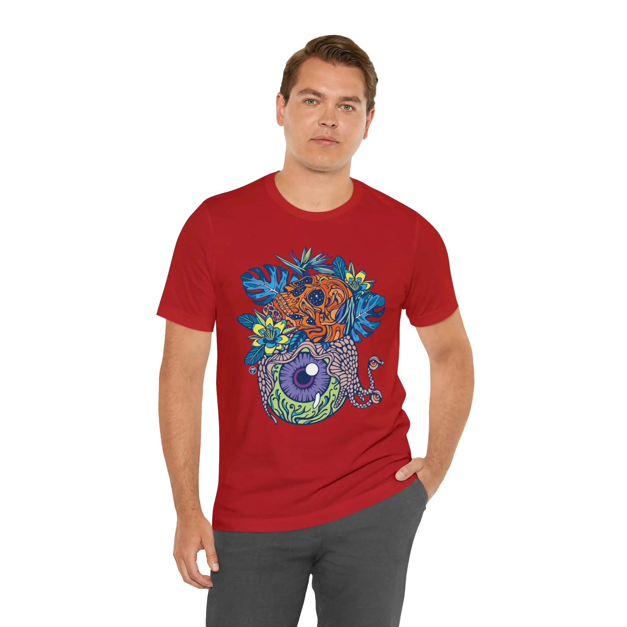 Snail Eyeland (ORNG) by Chaya Av Unisex Short Sleeve T-Shirt DTG (16 Colors Available)