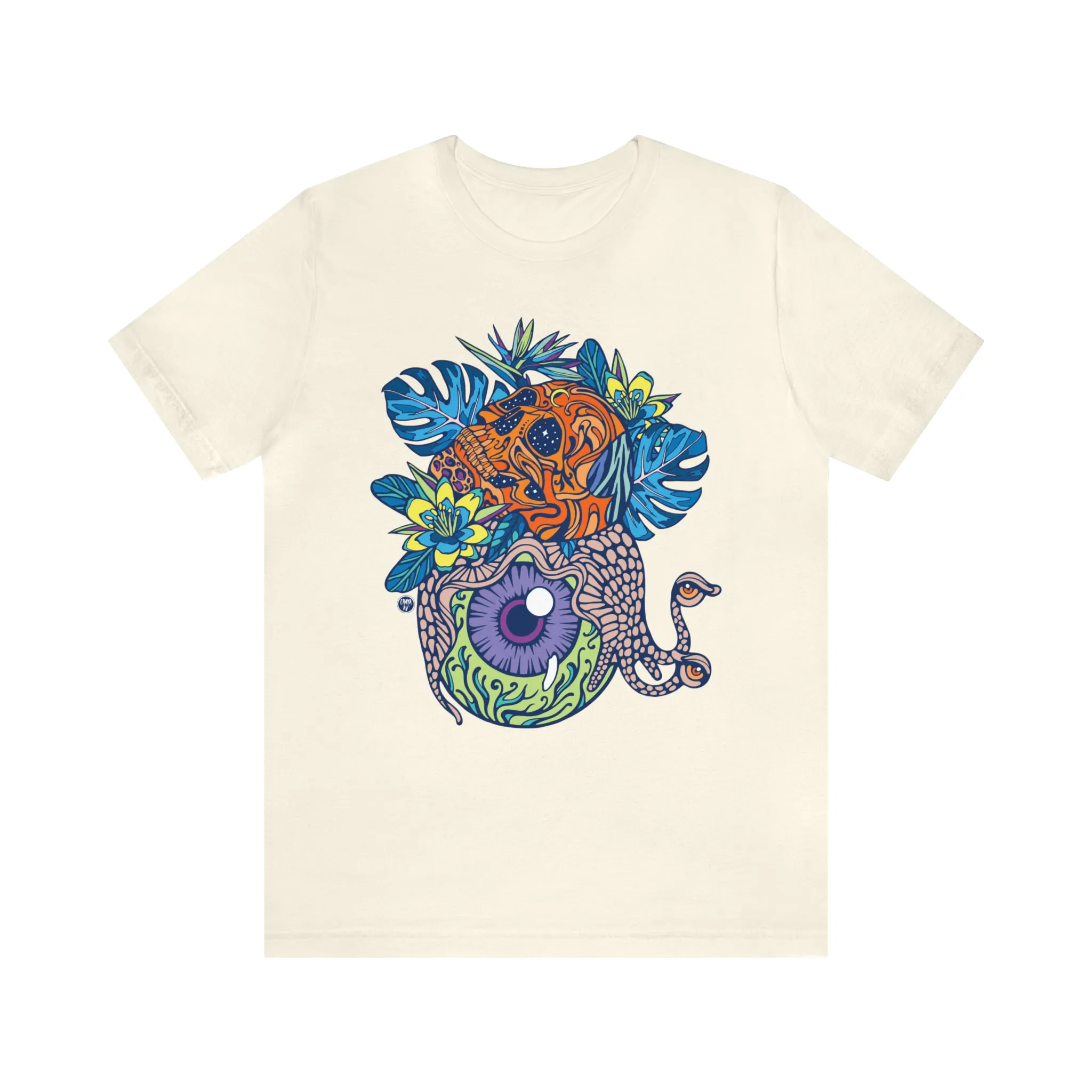Snail Eyeland (ORNG) by Chaya Av Unisex Short Sleeve T-Shirt DTG (16 Colors Available)