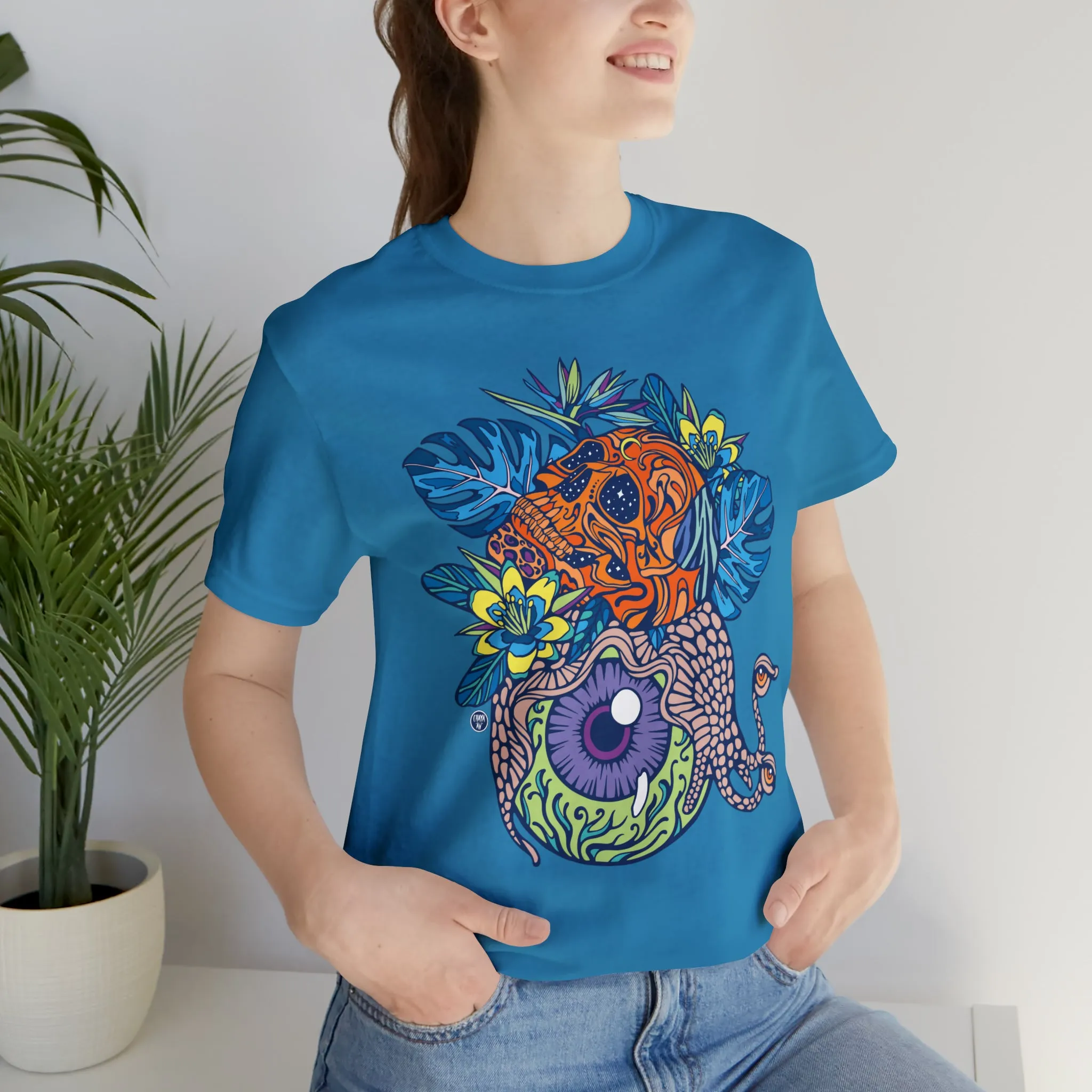 Snail Eyeland (ORNG) by Chaya Av Unisex Short Sleeve T-Shirt DTG (16 Colors Available)