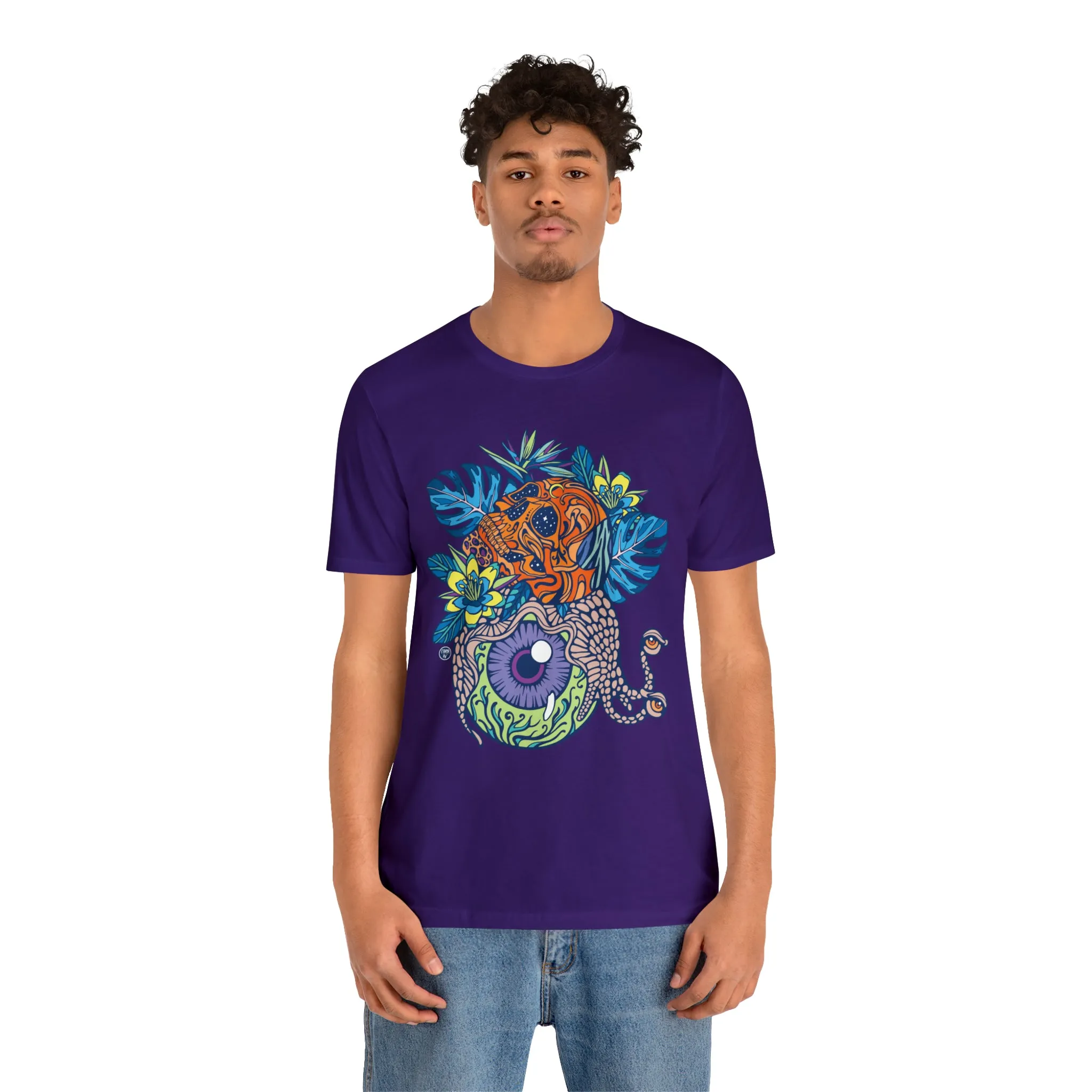 Snail Eyeland (ORNG) by Chaya Av Unisex Short Sleeve T-Shirt DTG (16 Colors Available)