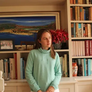 Snood Neck Pullover - Sea Foam