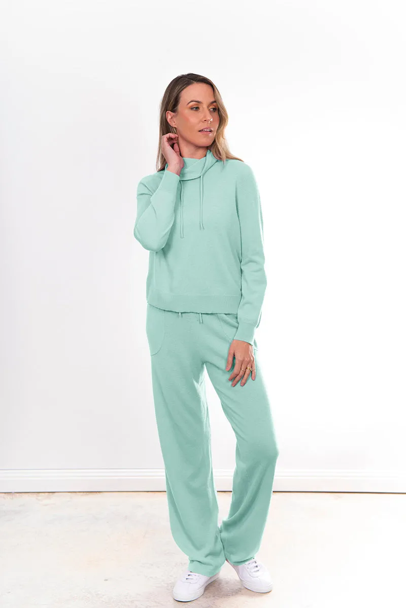 Snood Neck Pullover - Sea Foam