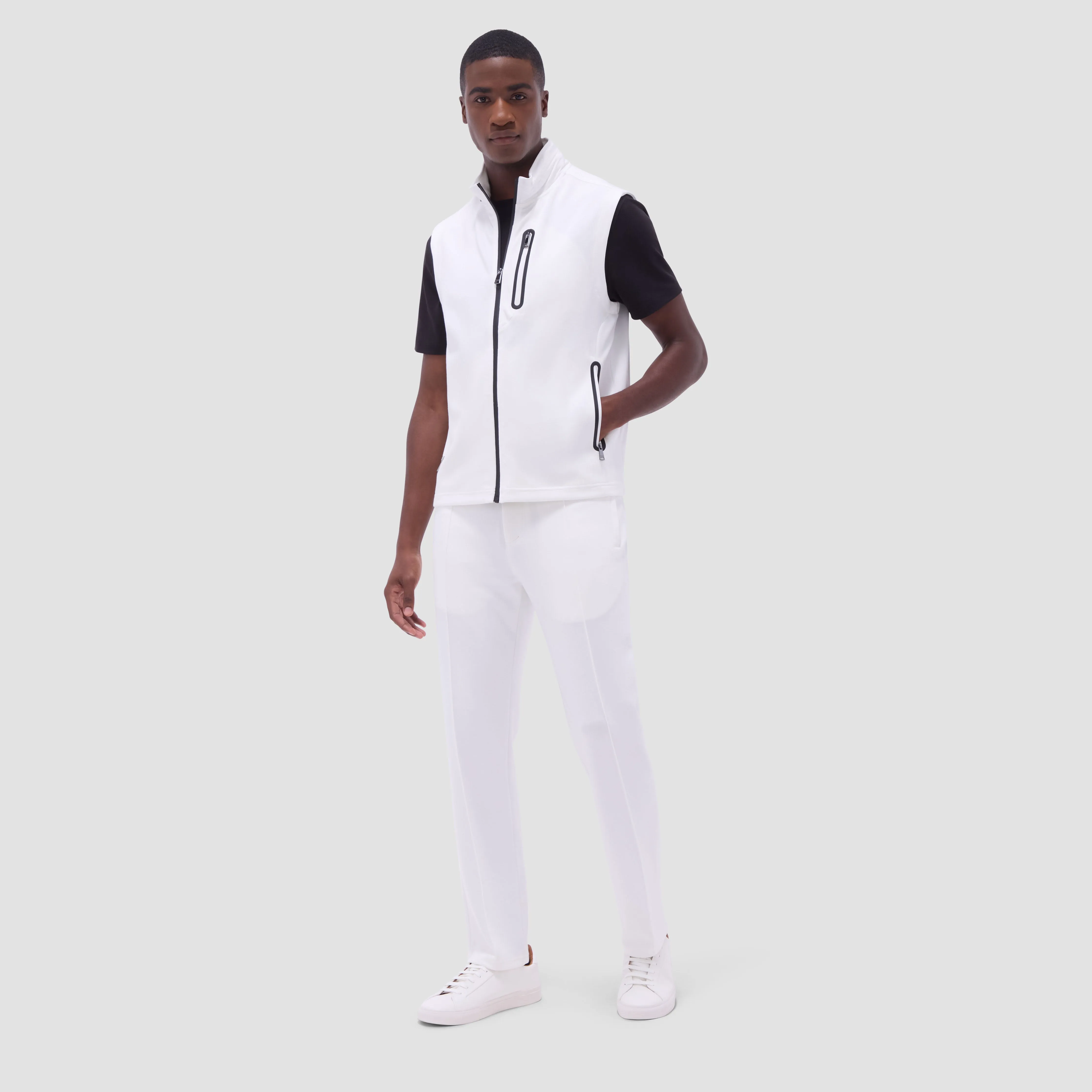 Soft Touch Solid Vest With Hood