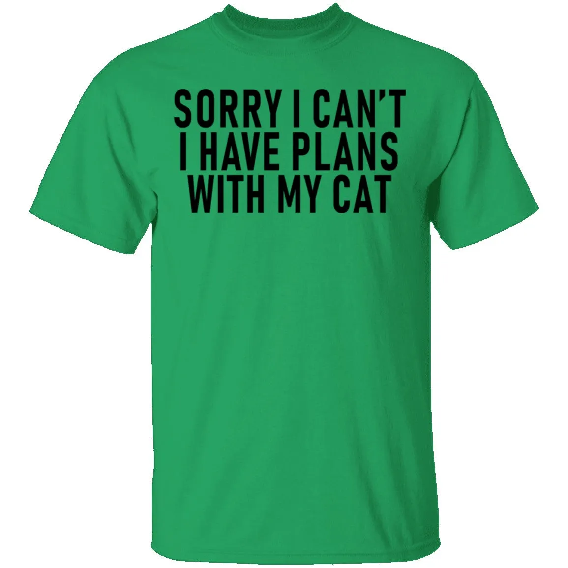 Sorry I Can't I Have Plans With My Cat T-Shirt