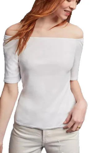 SPLENDID Women's White Off The Shoulder Top $64 NWT
