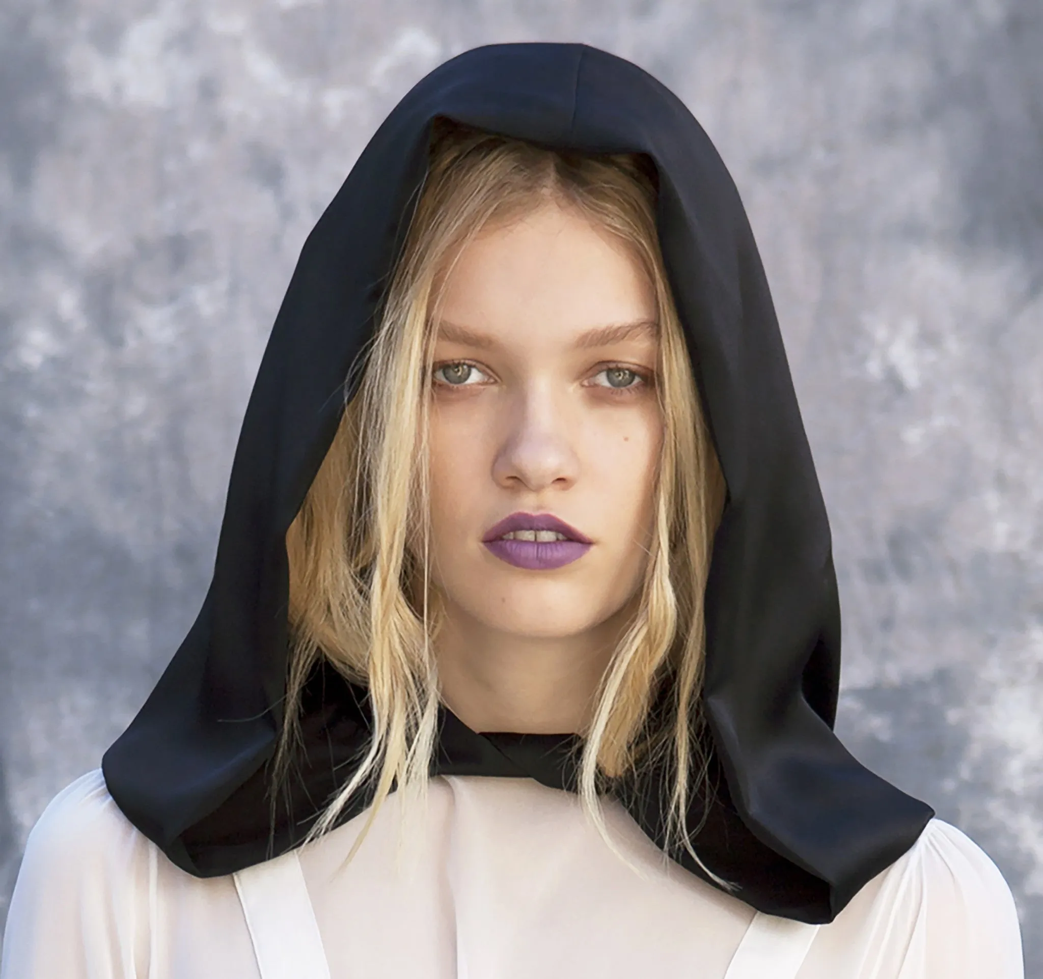 SS17 Silk Charmeuse Hood