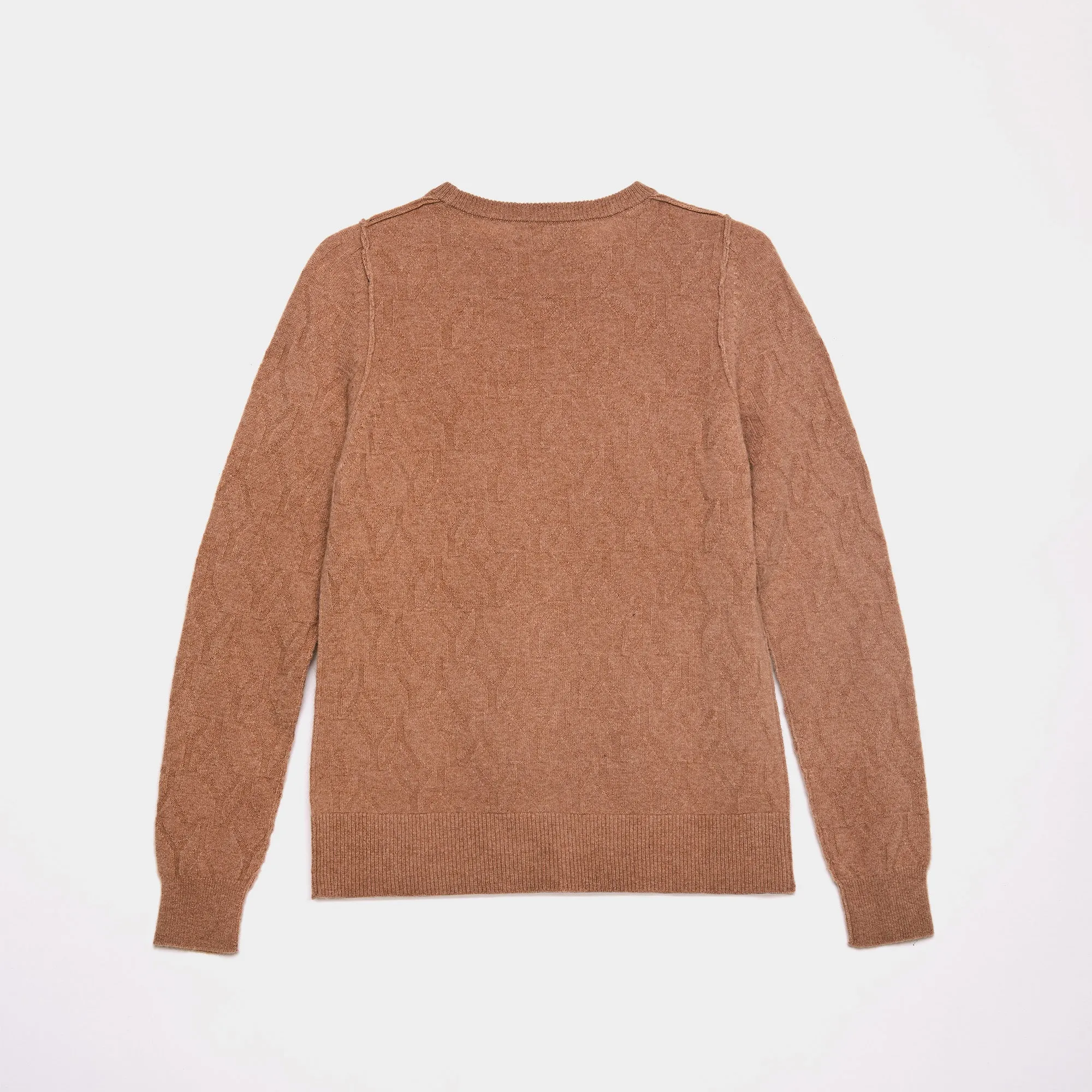 Sweater Cashmere Camel YY Logomania