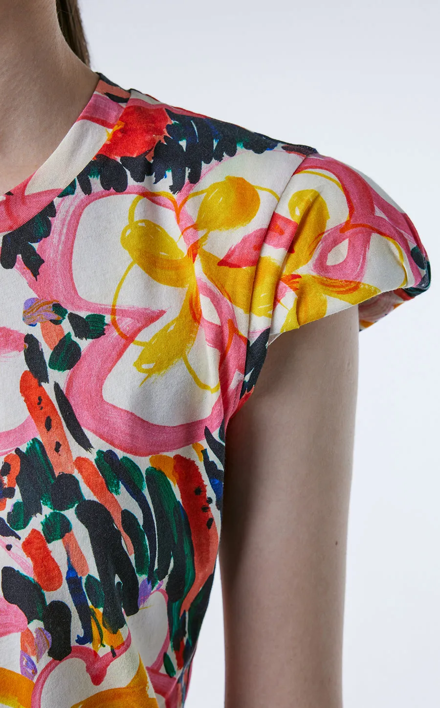 T-shirt / JNBY Floral Prints Slim-fit T-shirt