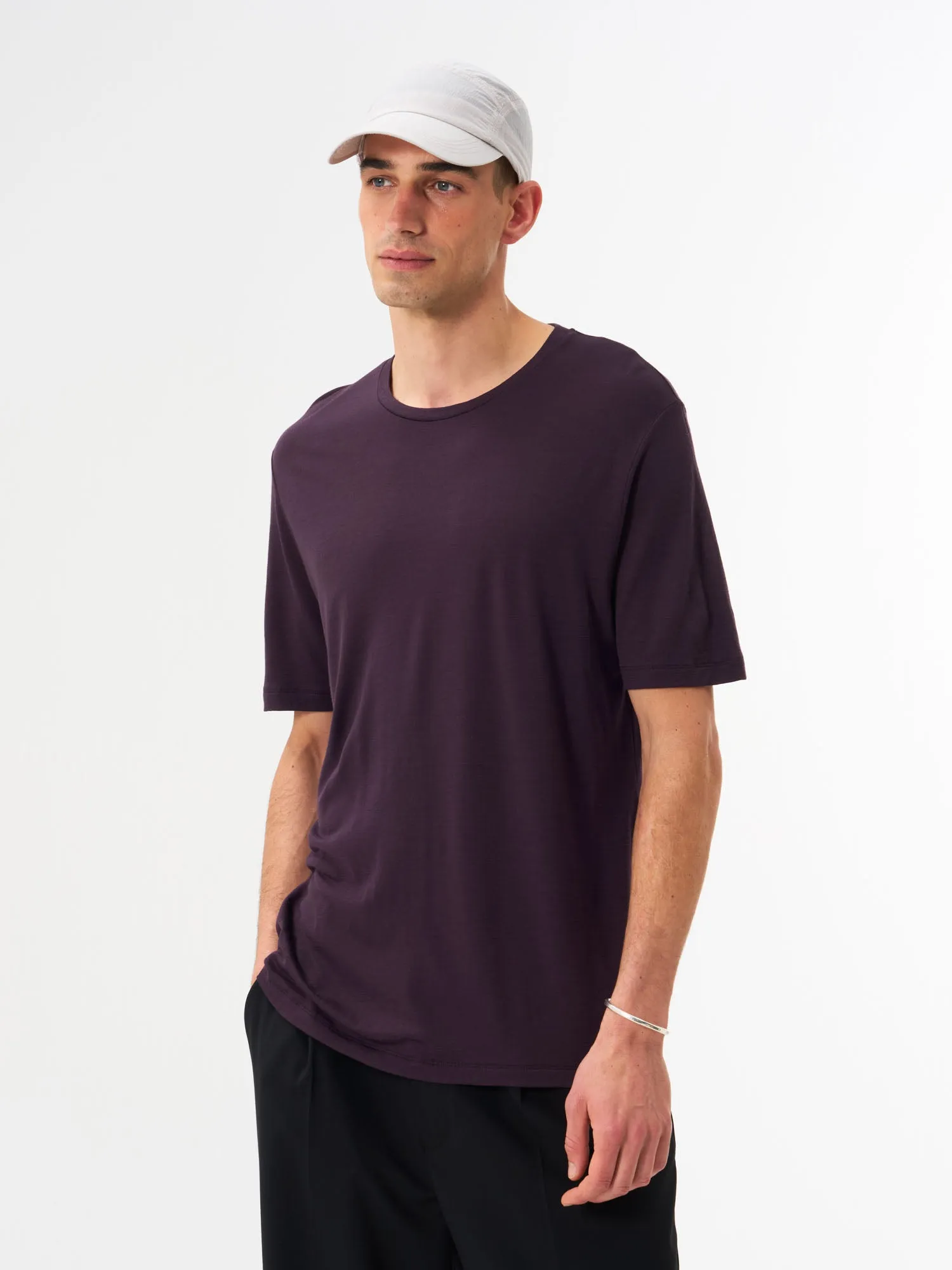 T-Shirt Merino - Sheep Plum (Male)