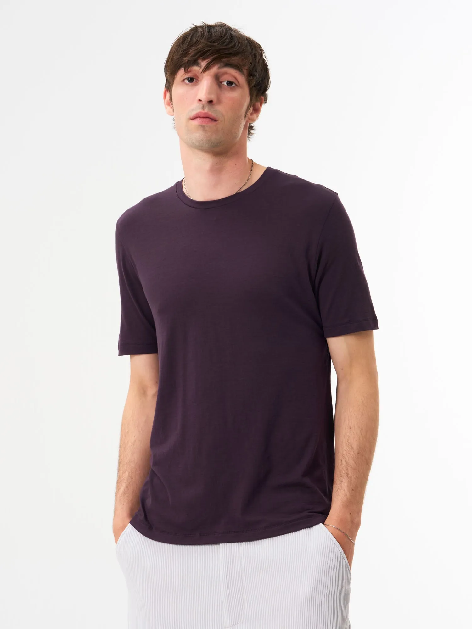 T-Shirt Merino - Sheep Plum (Male)