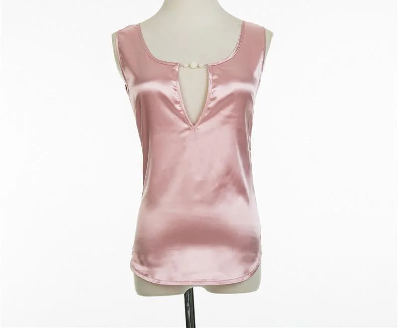 T-shirts style Casual Fashion sexy Women Plus Size Solid Color Sleeveless Letter women's Vest