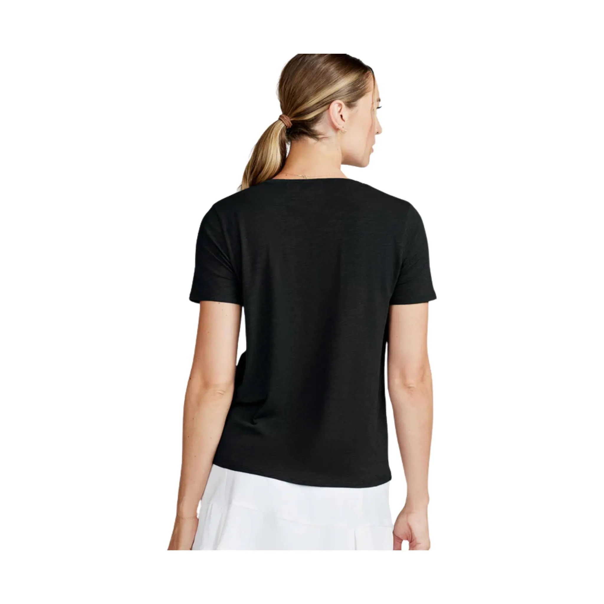 Tasc Women's All Day V-Neck Top - Black