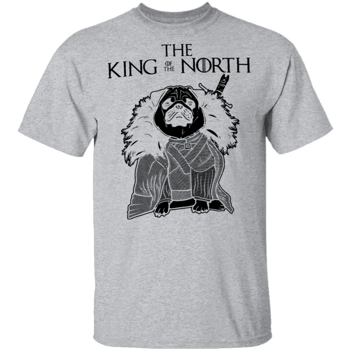 The King Of The North Pug T-Shirt