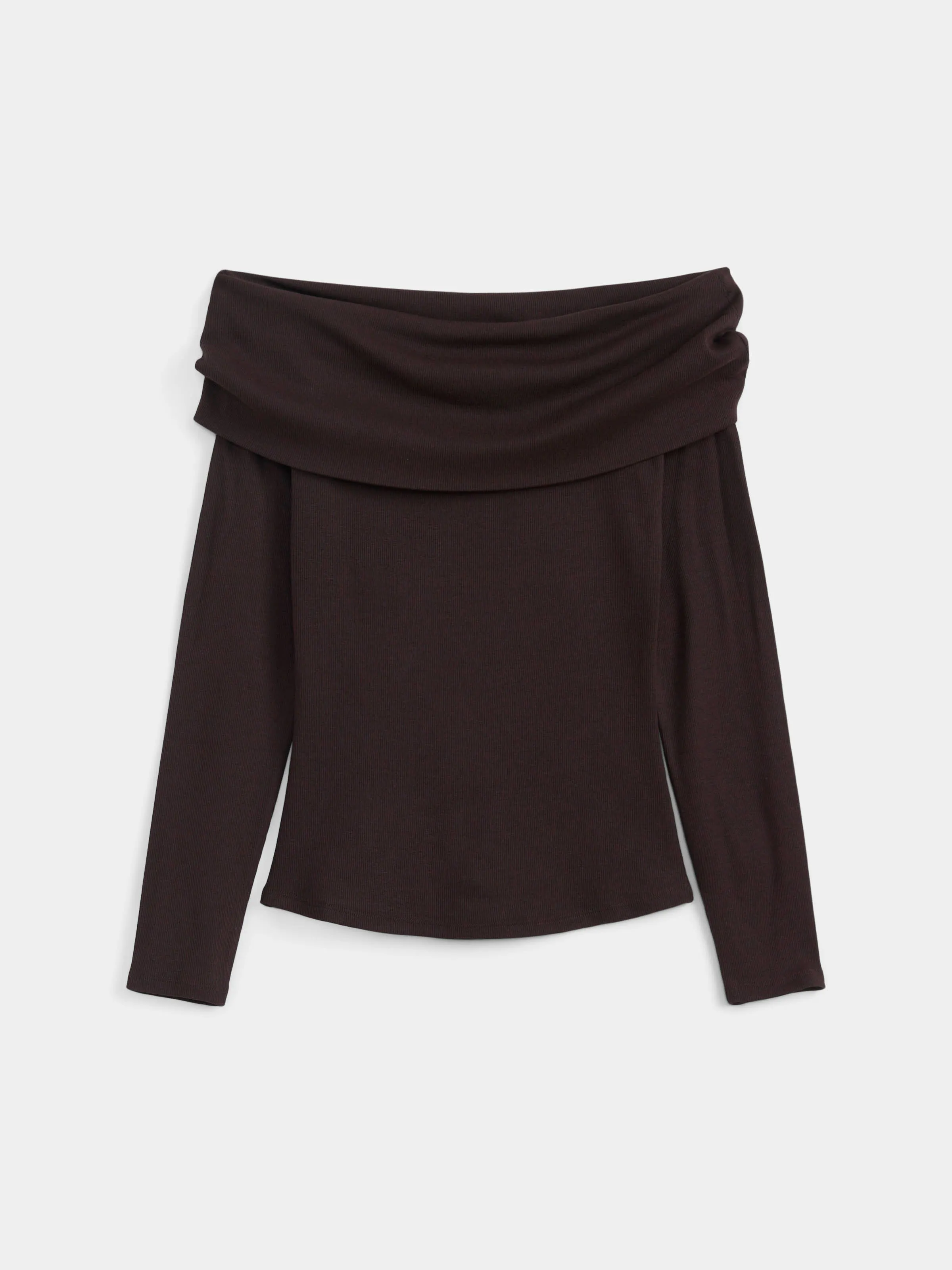 The Off Shoulder Top in Espresso