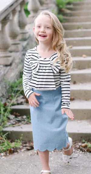 The Original Scalloped Pencil Skirt for Girls