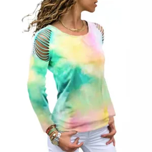TIE DYE OFF THE SHOULDER