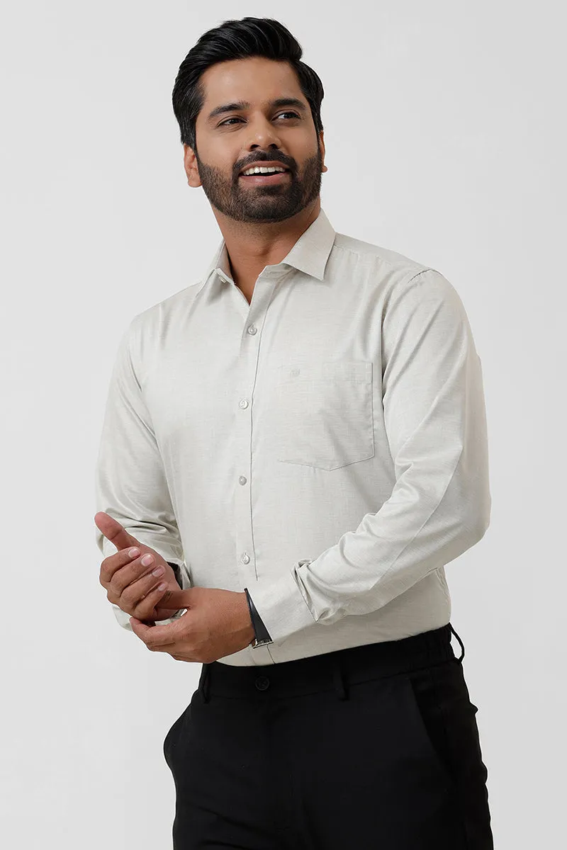 Tornado - Beige Formal Shirts For Men | Ariser