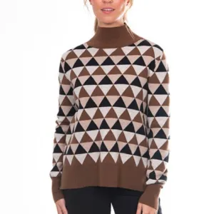 Triangle Jacquard Pullover - Natural